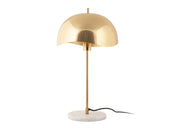 LEITMOTIV Table lamp Waved Dome brushed gold plated