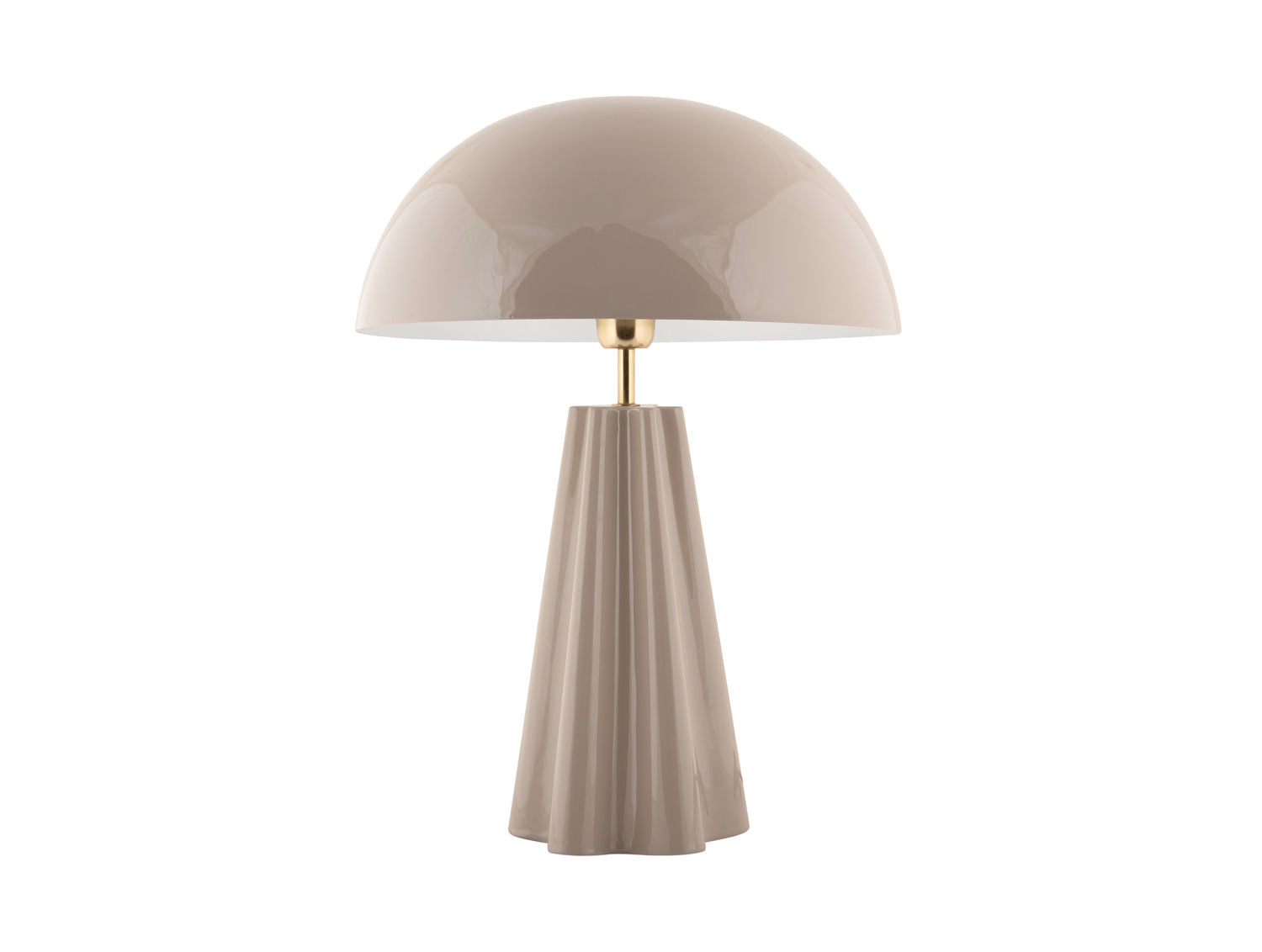 LEITMOTIV Table lamp Amplio XL enamel warm grey