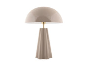 LEITMOTIV Table lamp Amplio XL enamel warm grey