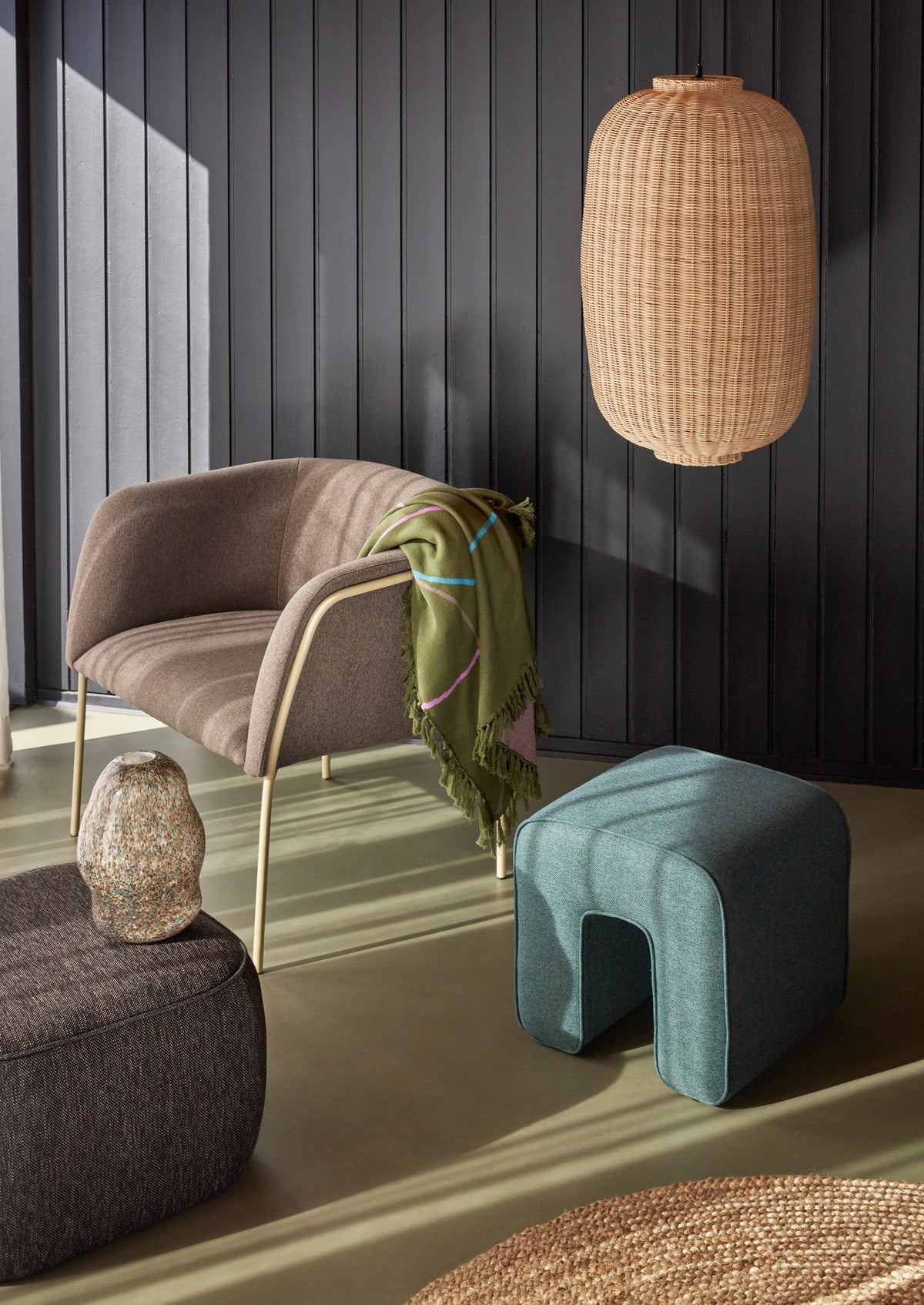 Eyrie loungestol brun