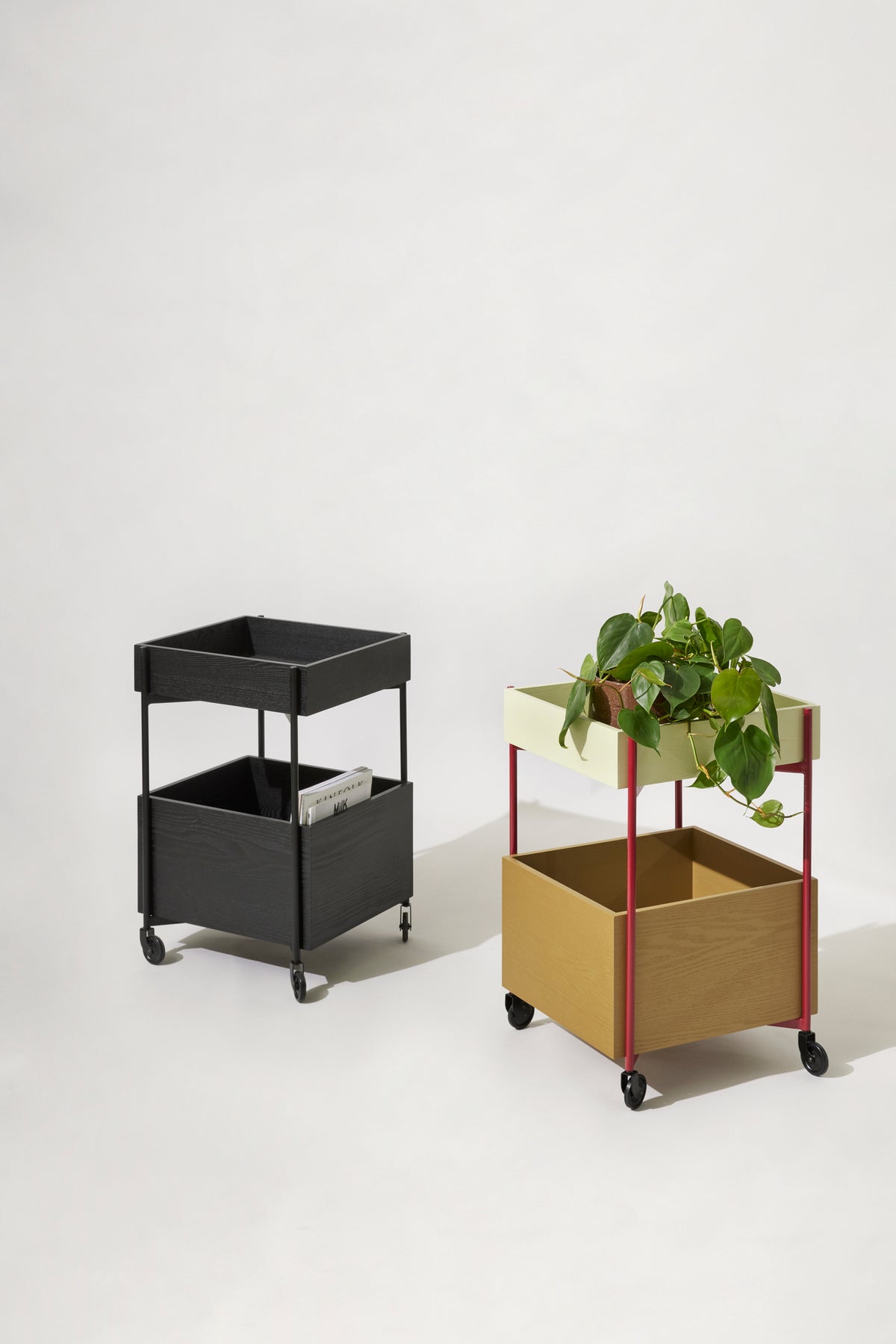 Frisk trolley vogn multifarvet