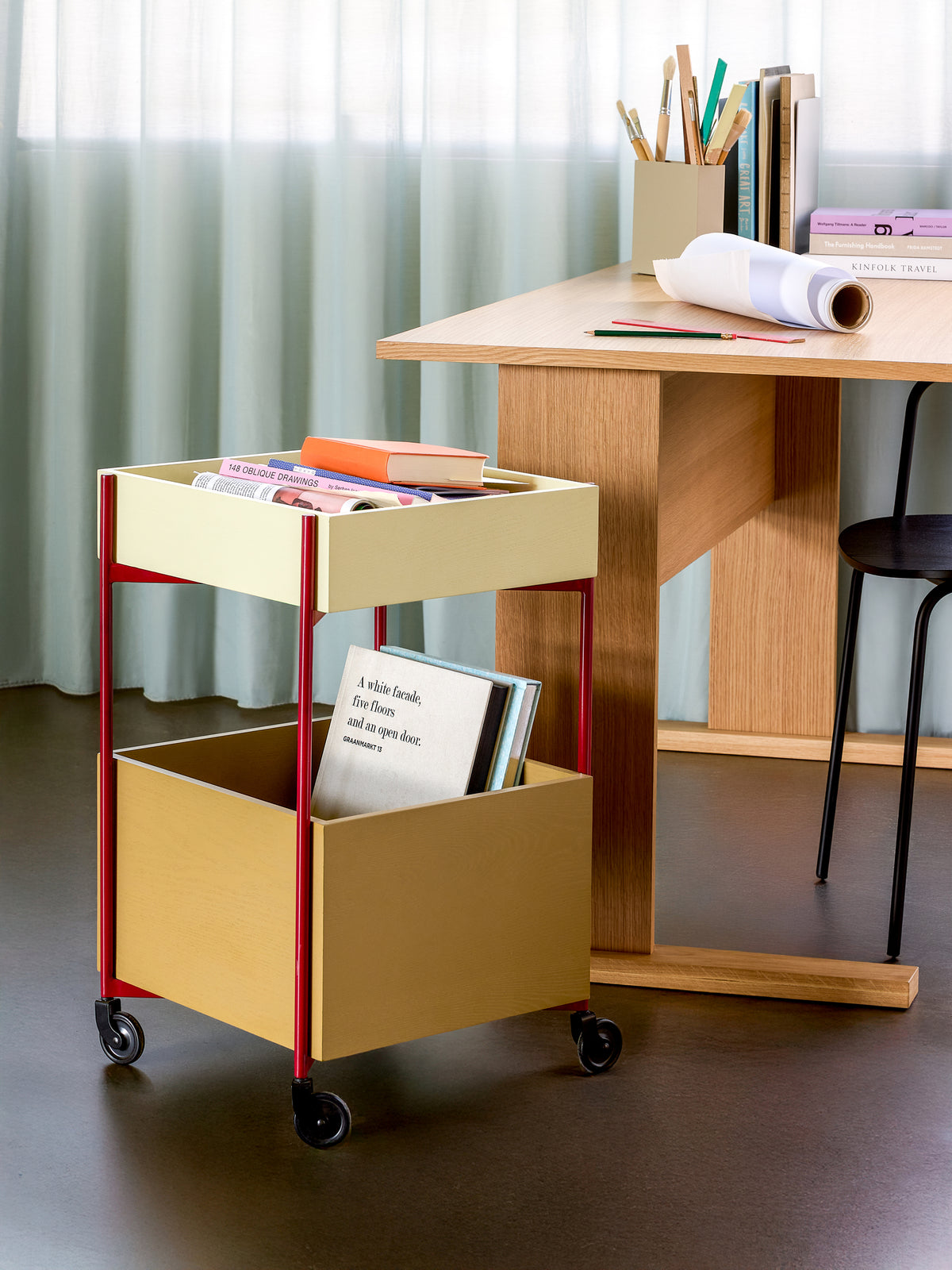 Frisk trolley vogn multifarvet