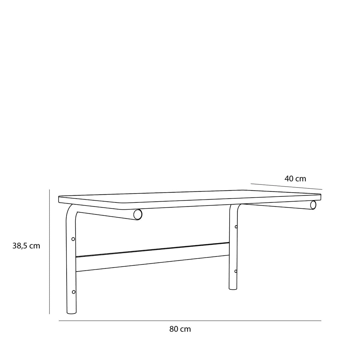 Koi skrivebord grøn/grå