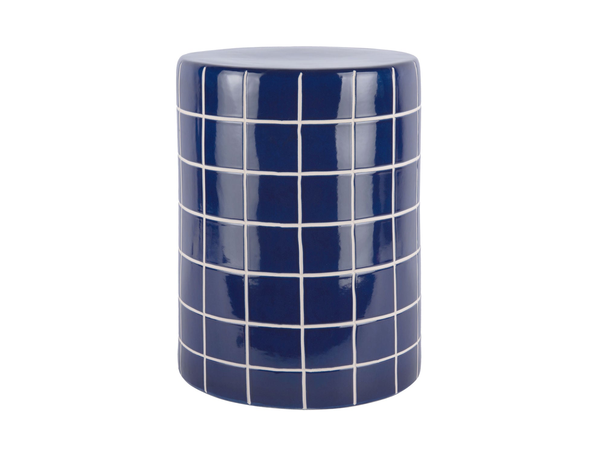 LEITMOTIV Side bord Retro Tiles high cobalt blue