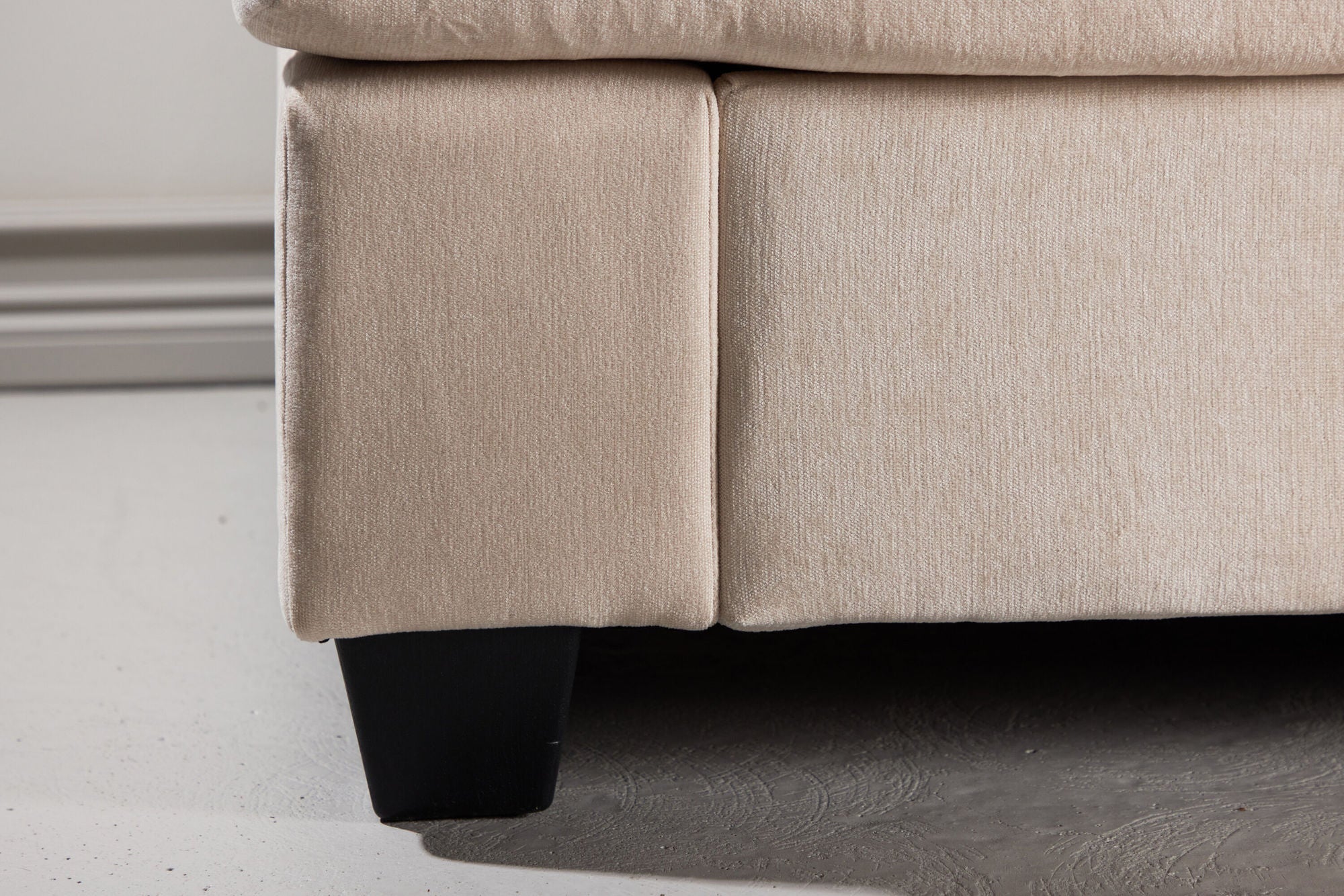 Venture Home Sani 3-Seat Sofa - Plywood+Metal Frame / Greige Chenille