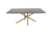 Venture Home Piazza Matbord - Ek-look / svart - 180*90*75