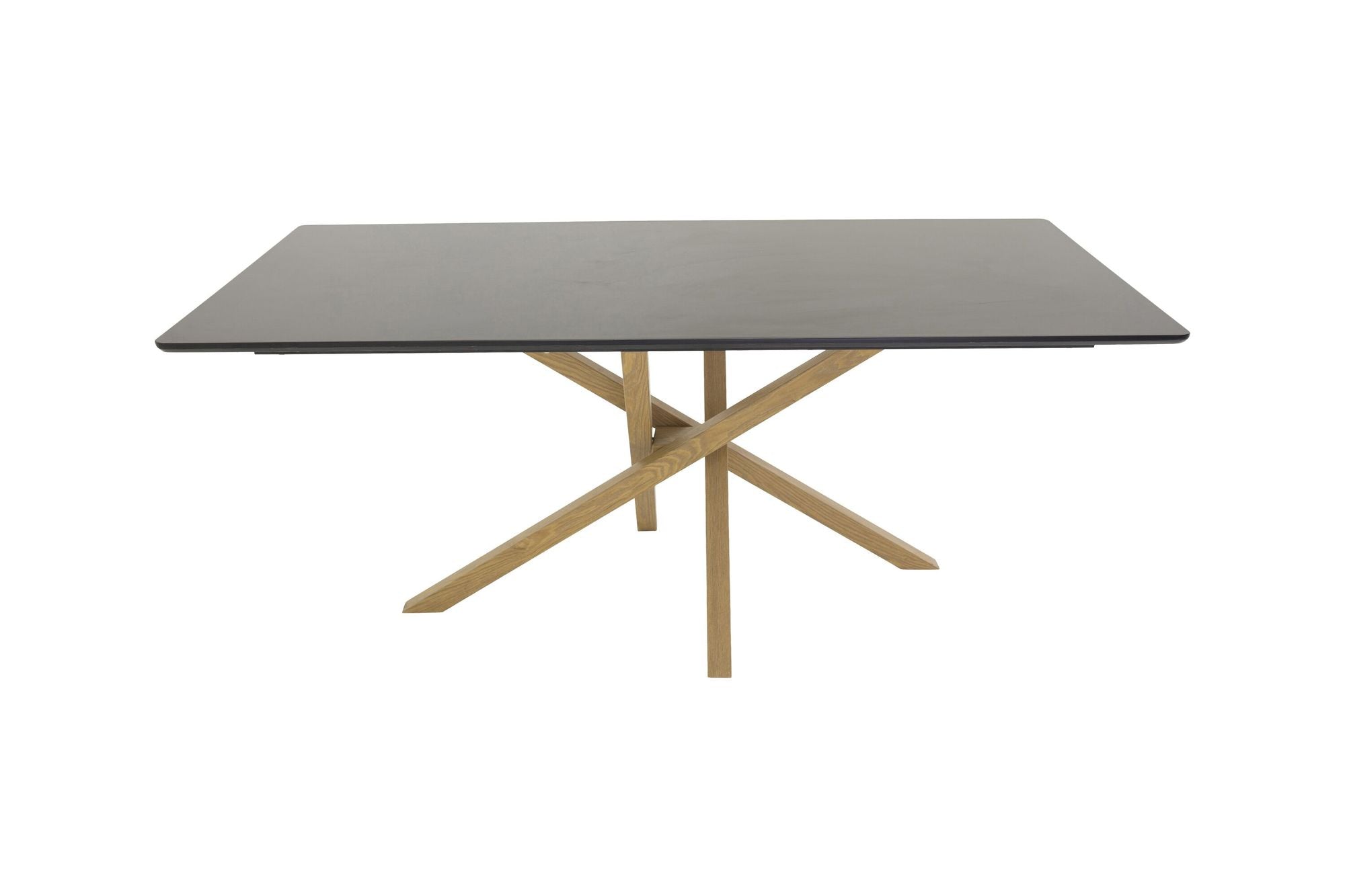 Venture Home Piazza Matbord - Ek-look / svart - 180*90*75