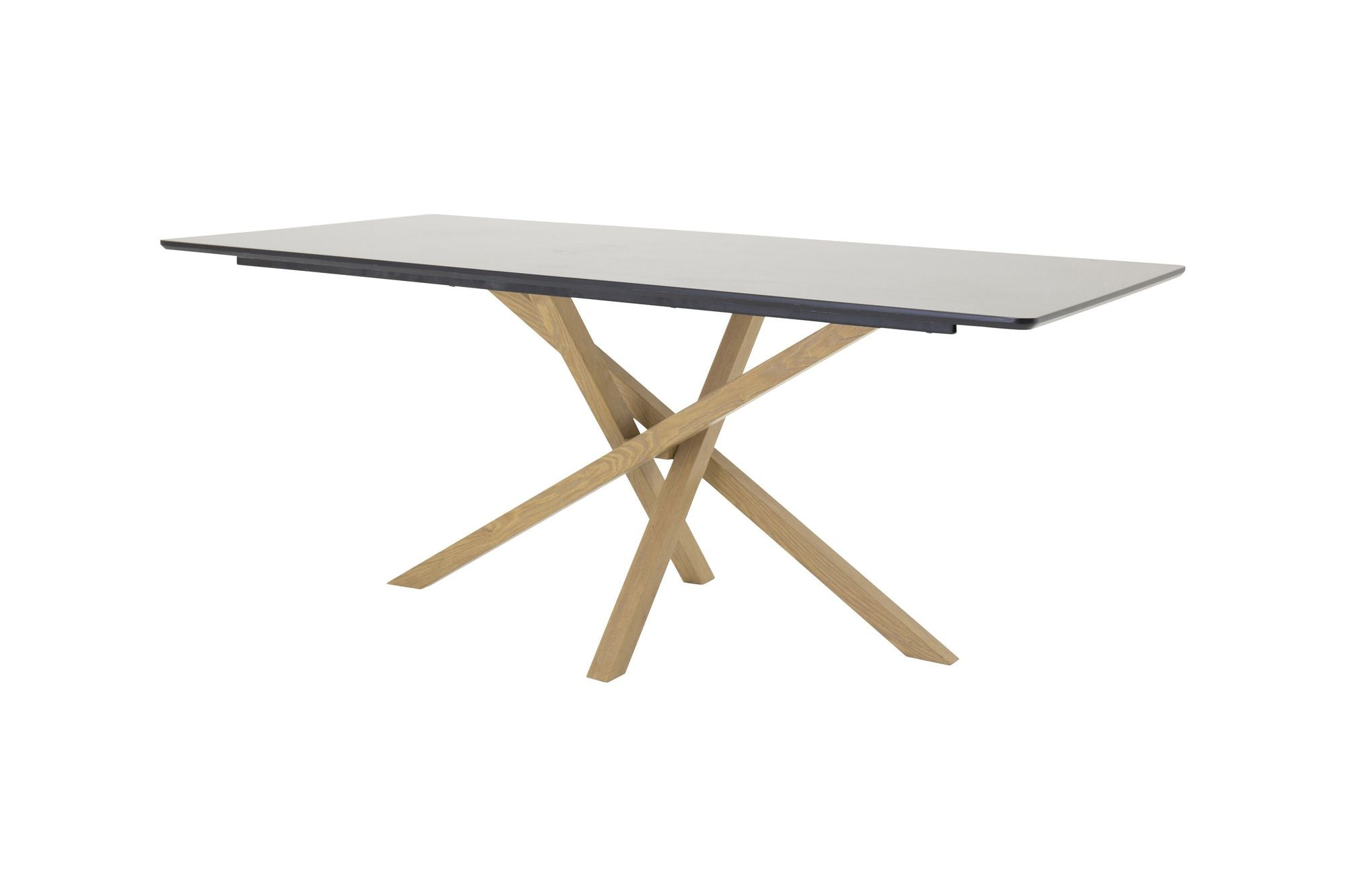 Venture Home Piazza Matbord - Ek-look / svart - 180*90*75