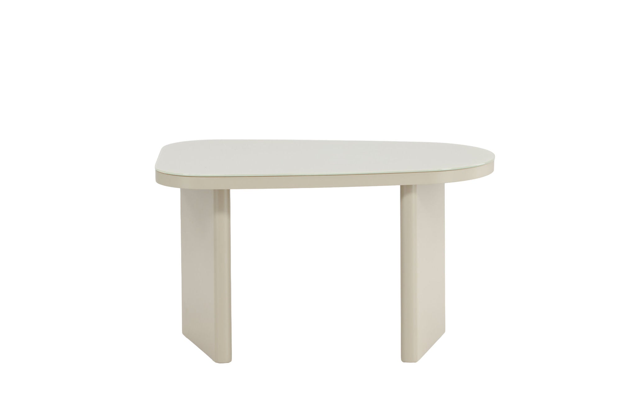 Venture Home Grönvik Side bord 70x45x40 cm - Beige MDF/ Glass Top