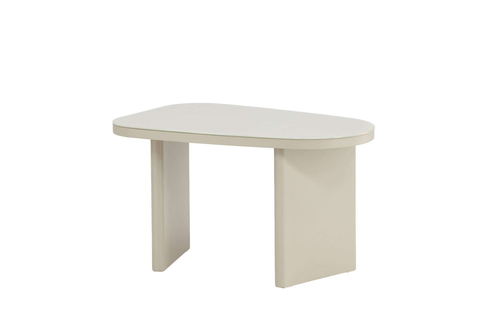 Venture Home Grönvik Side bord 70x45x40 cm - Beige MDF/ Glass Top