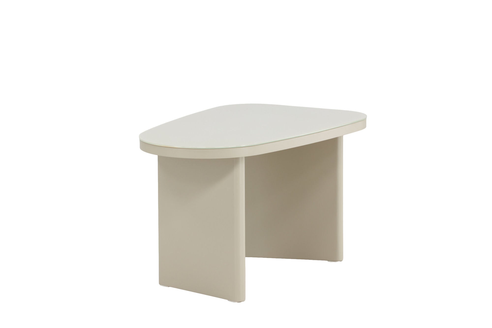 Venture Home Grönvik Side bord 70x45x40 cm - Beige MDF/ Glass Top