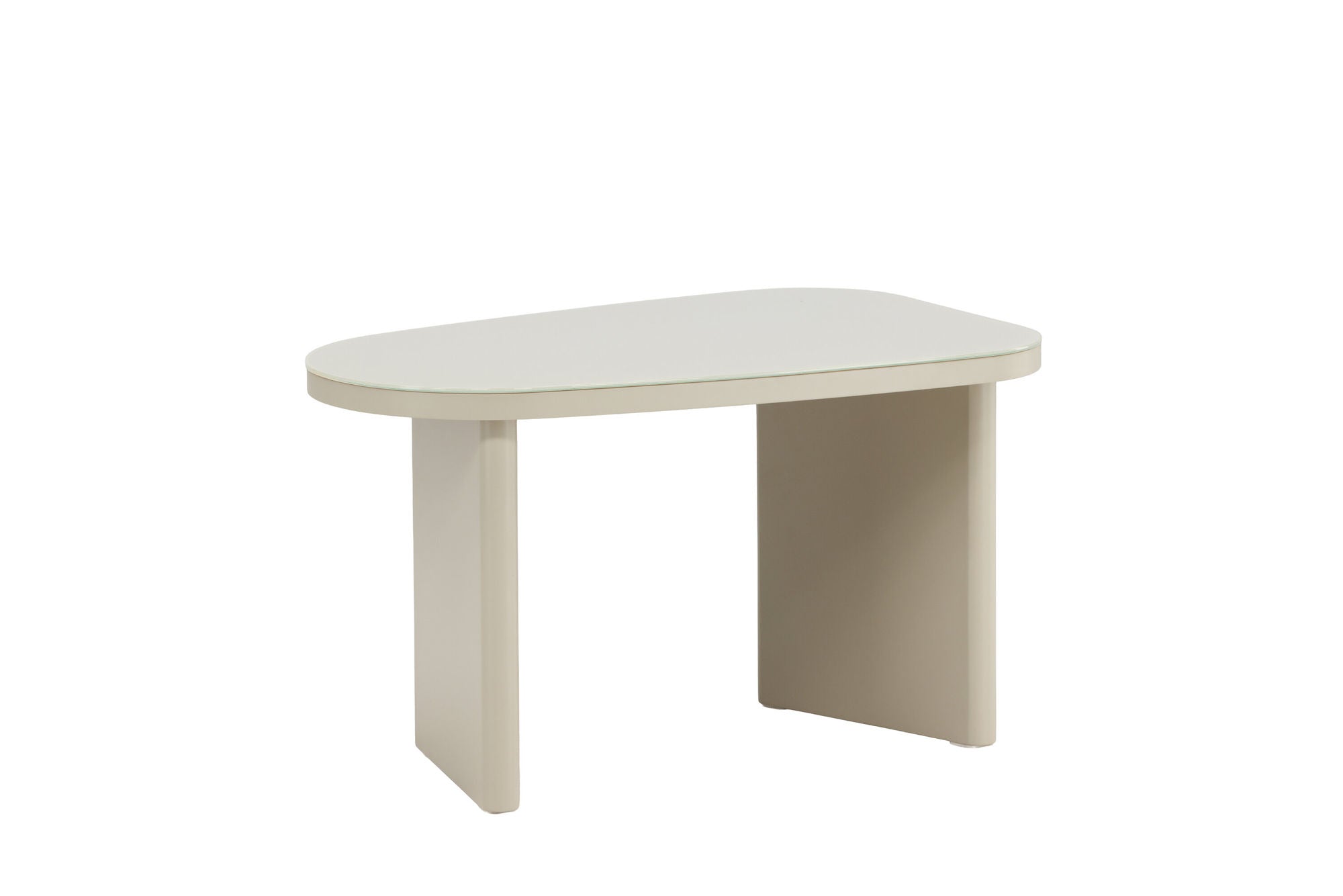 Venture Home Grönvik Side bord 70x45x40 cm - Beige MDF/ Glass Top