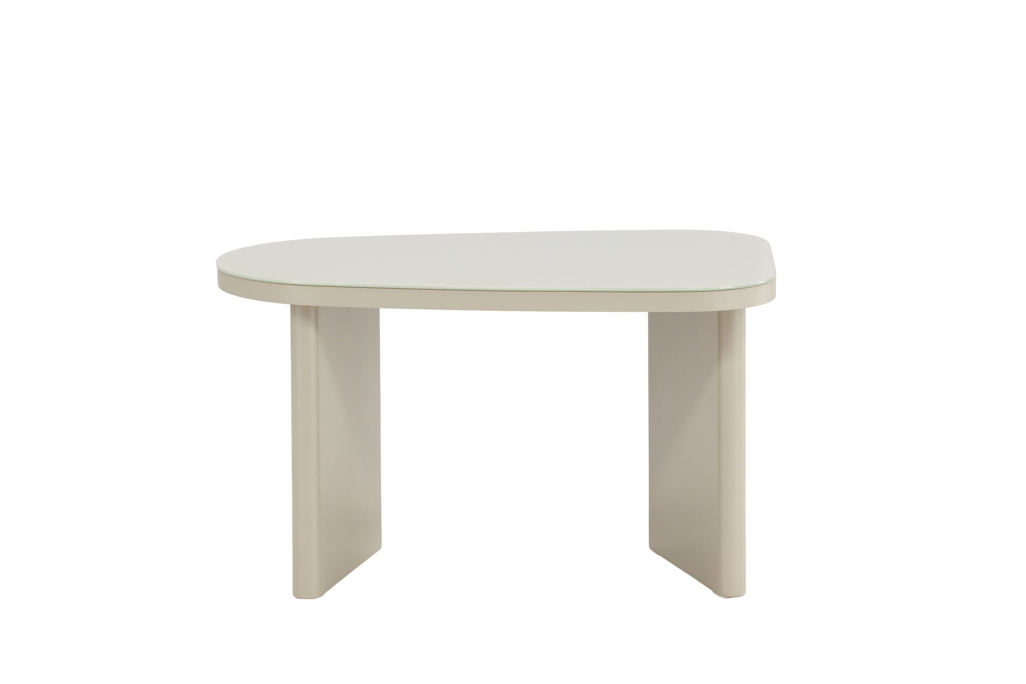 Venture Home Grönvik Side bord 70x45x40 cm - Beige MDF/ Glass Top