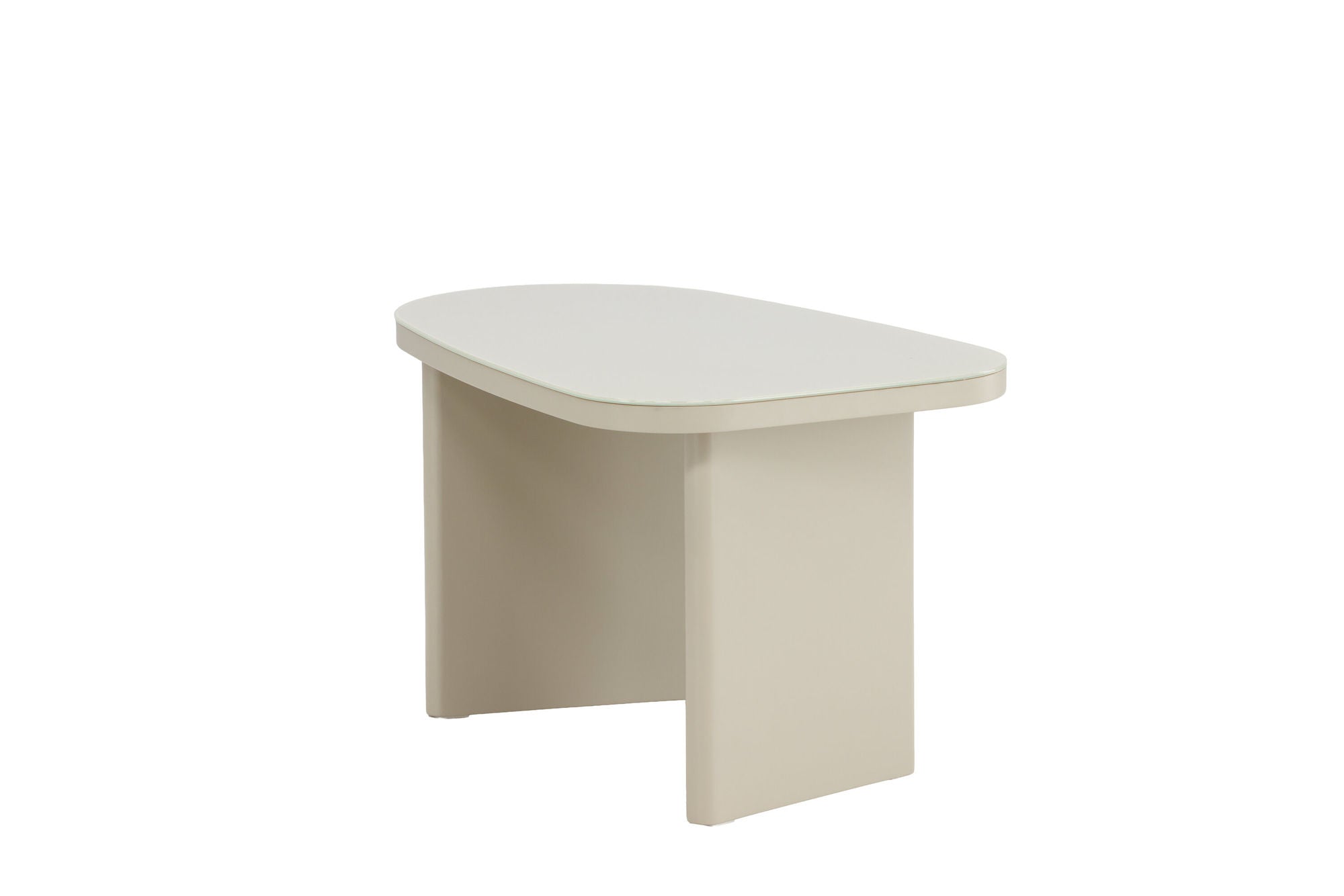 Venture Home Grönvik Side bord 70x45x40 cm - Beige MDF/ Glass Top