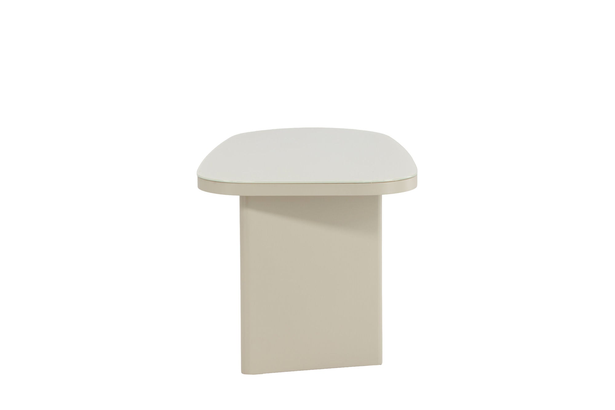 Venture Home Grönvik Side bord 70x45x40 cm - Beige MDF/ Glass Top