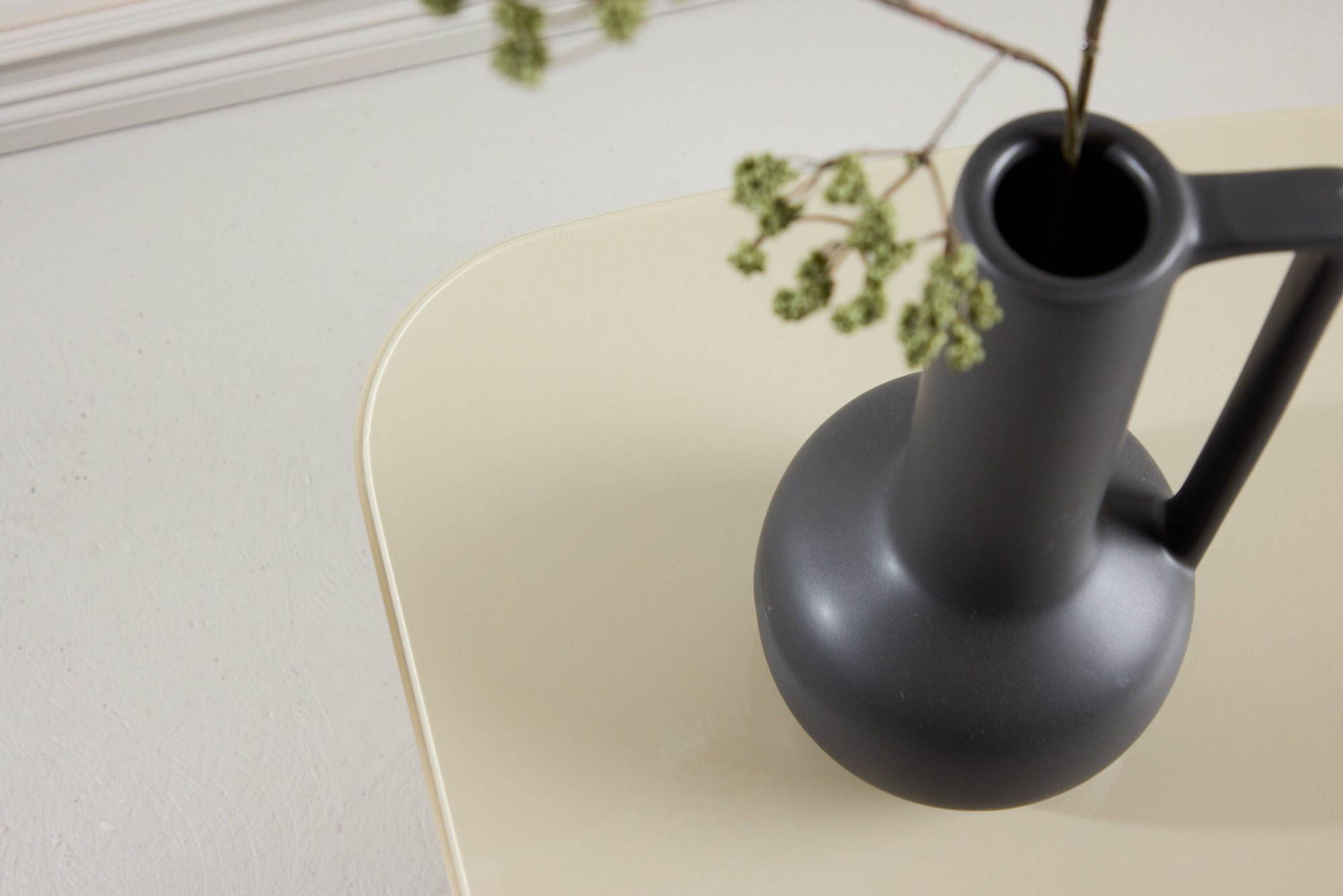 Venture Home Grönvik Side bord 70x45x40 cm - Beige MDF/ Glass Top
