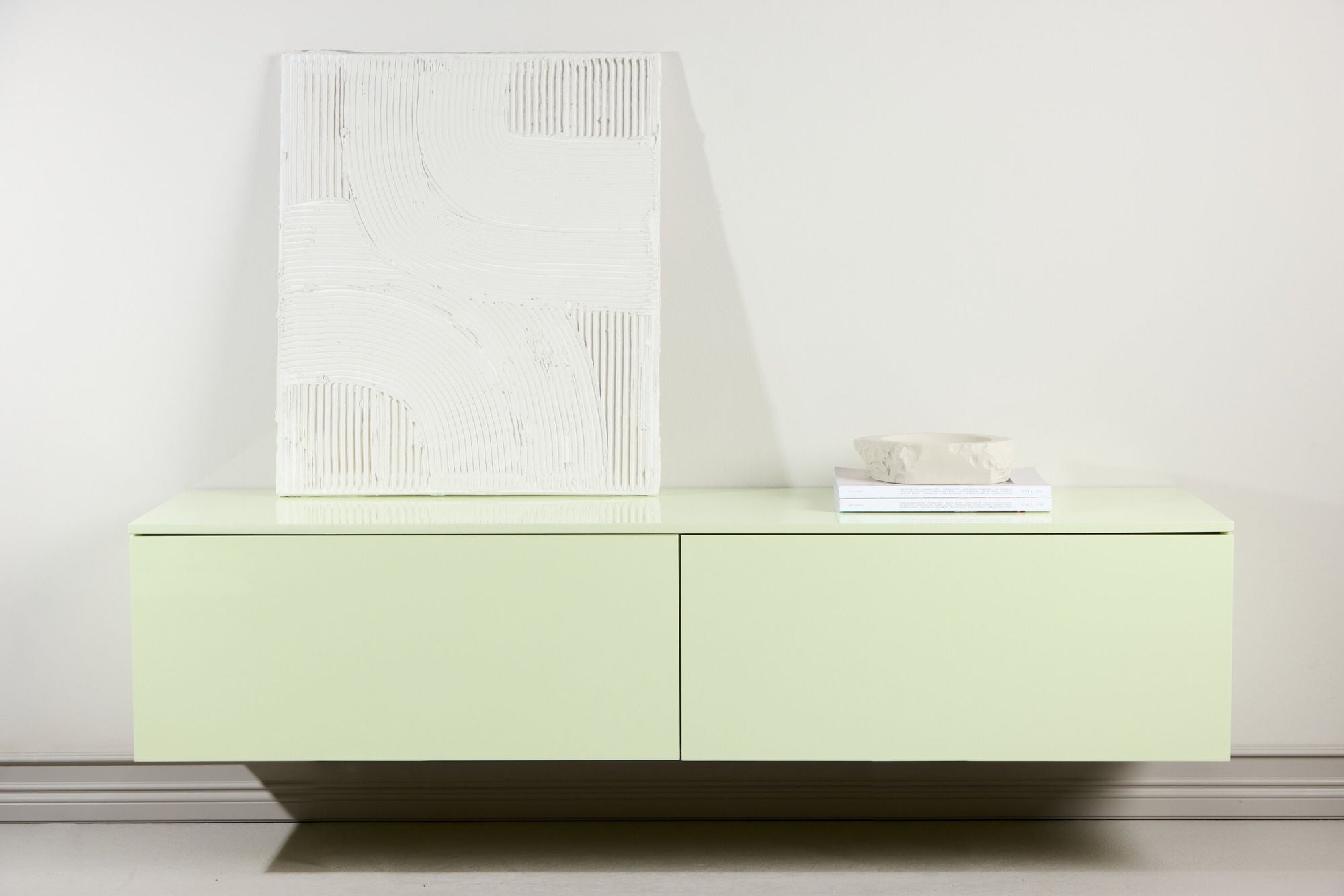 Venture Home Frihamn Drawer 160x45x35 cm - MDF / Glossy Green