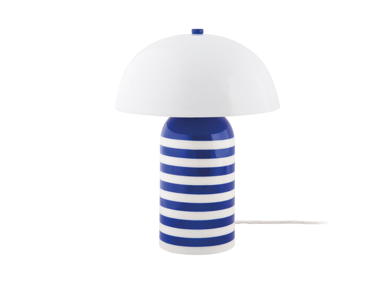 bordlampe Rayado Retro cobalt blue w. white