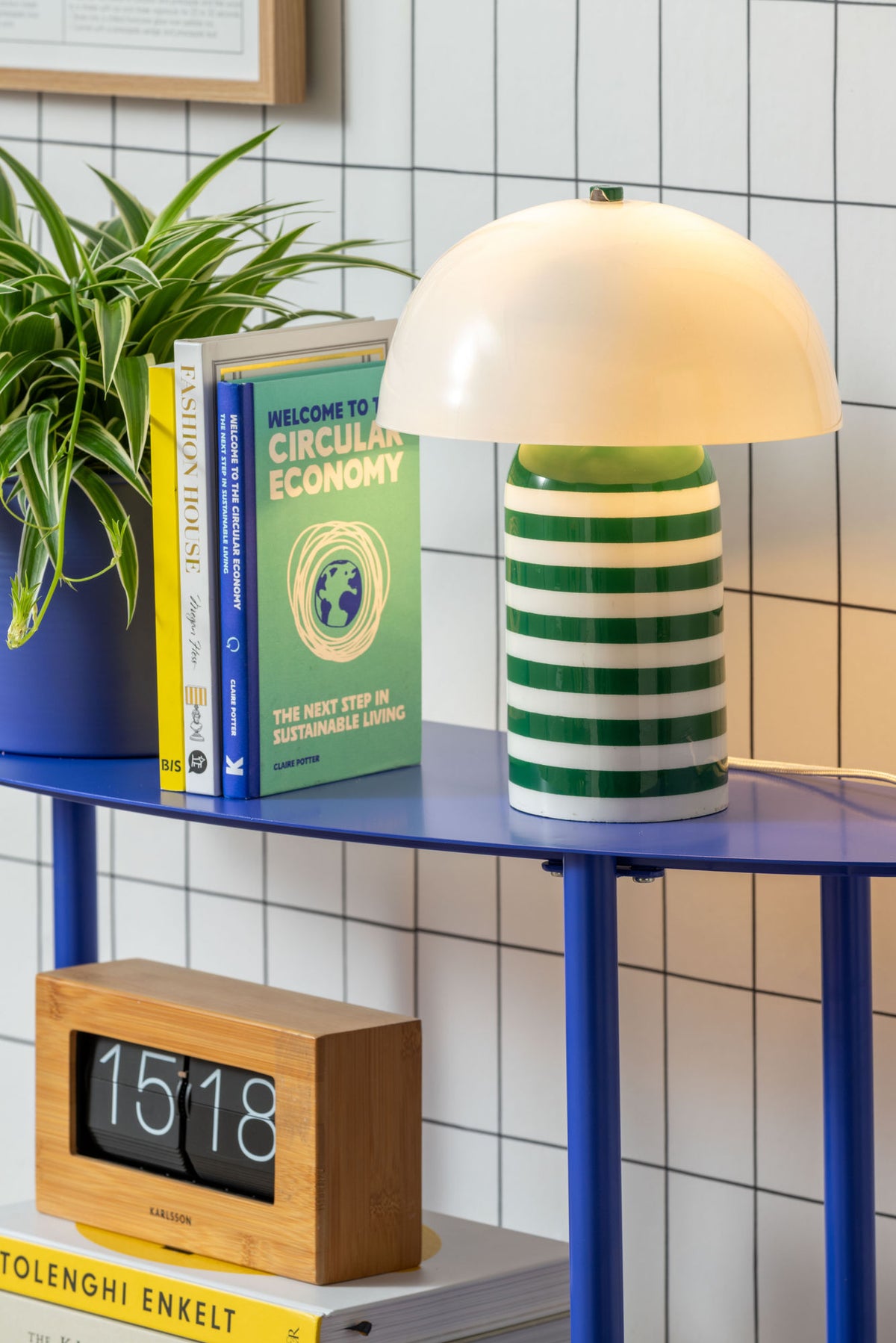Bordlampe Rayado Retro retro green w. white