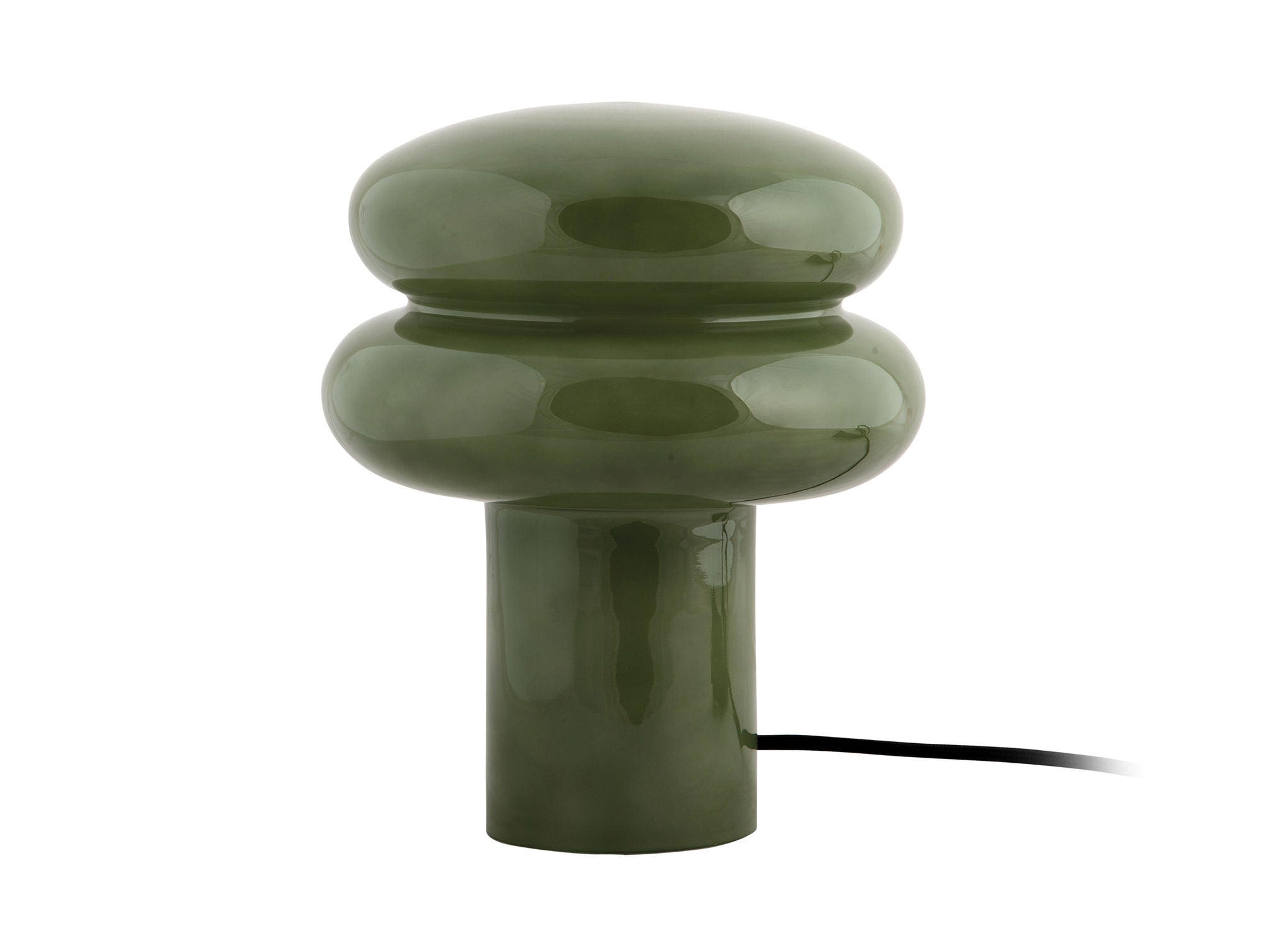 LEITMOTIV Table lamp Incesante double ring jungle green