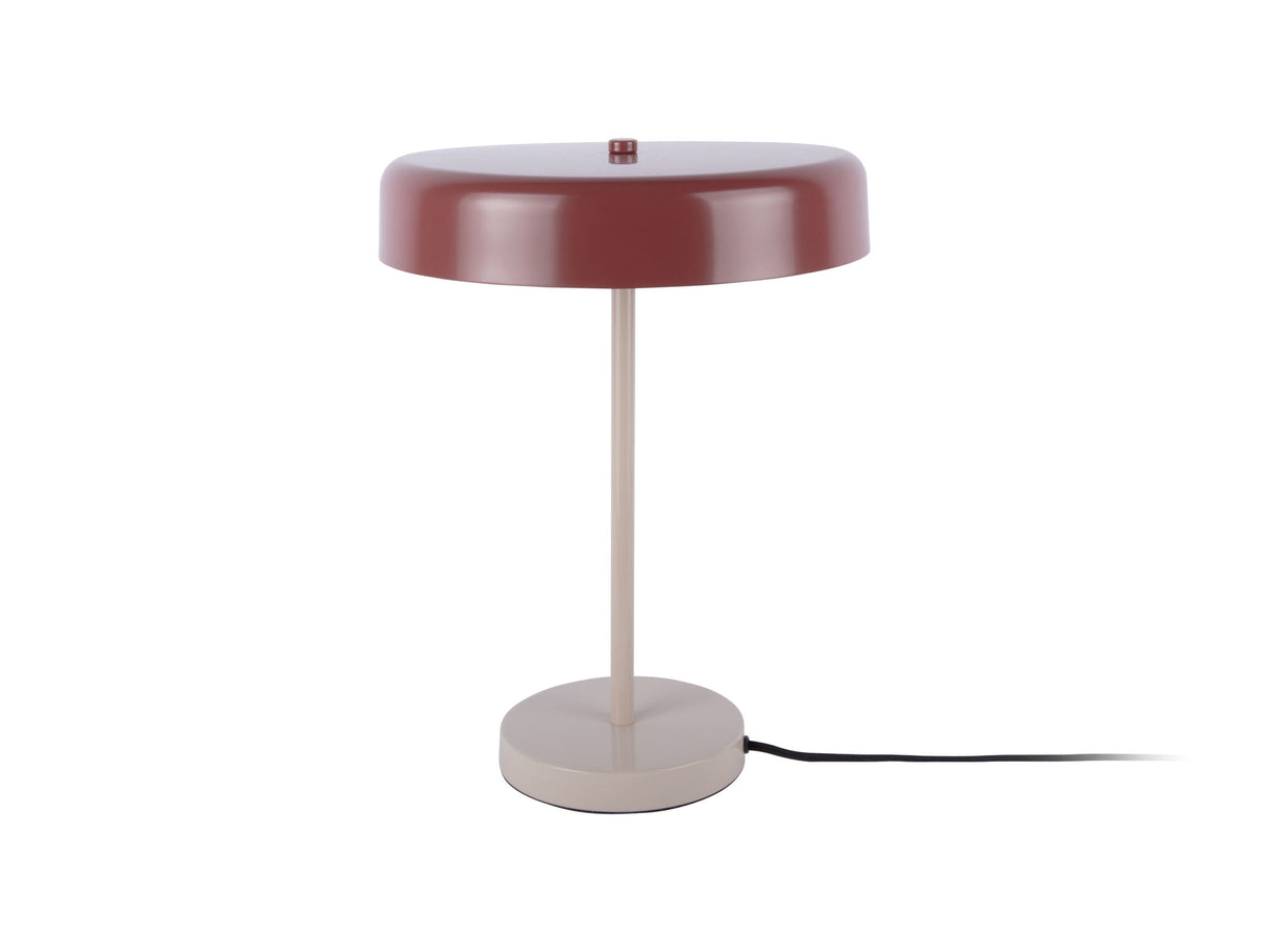 Bordlampe Reina Palo burgundy red w. warm grey