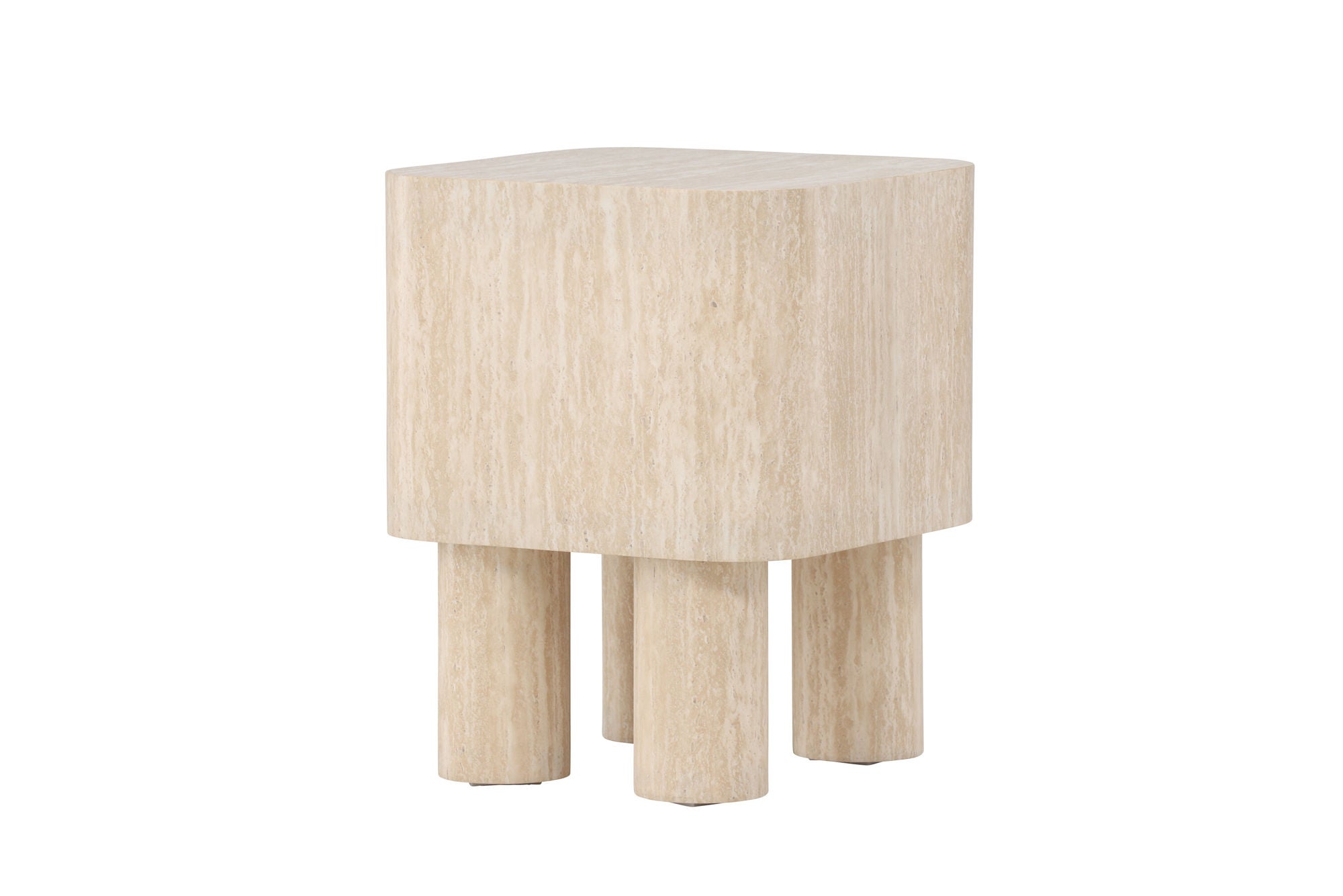 Venture Home Klirou Side bord 40x40x50 - MDF Travertinelook