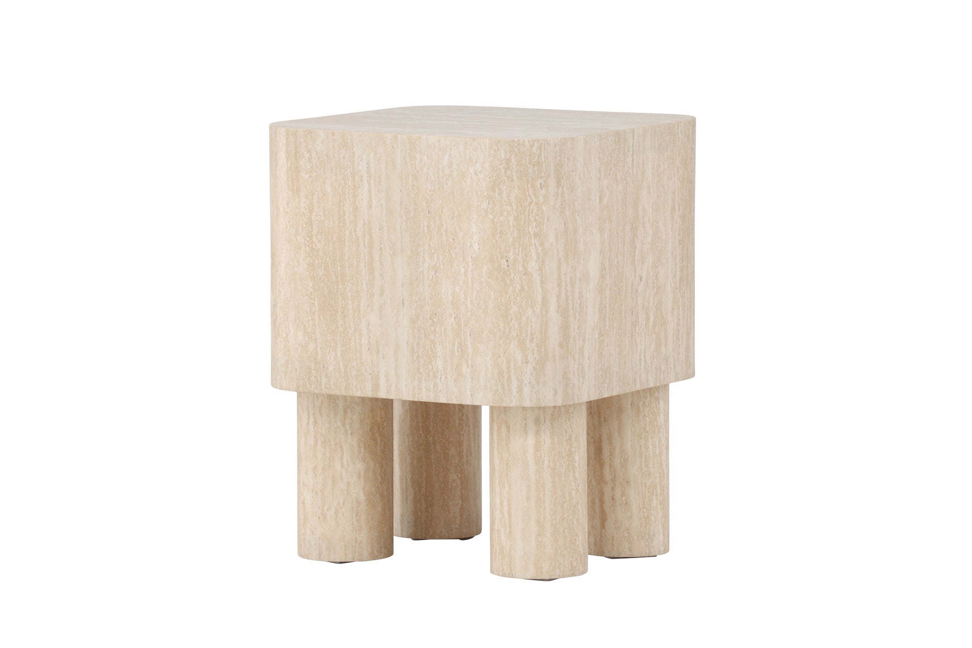 Venture Home Klirou Side bord 40x40x50 - MDF Travertinelook