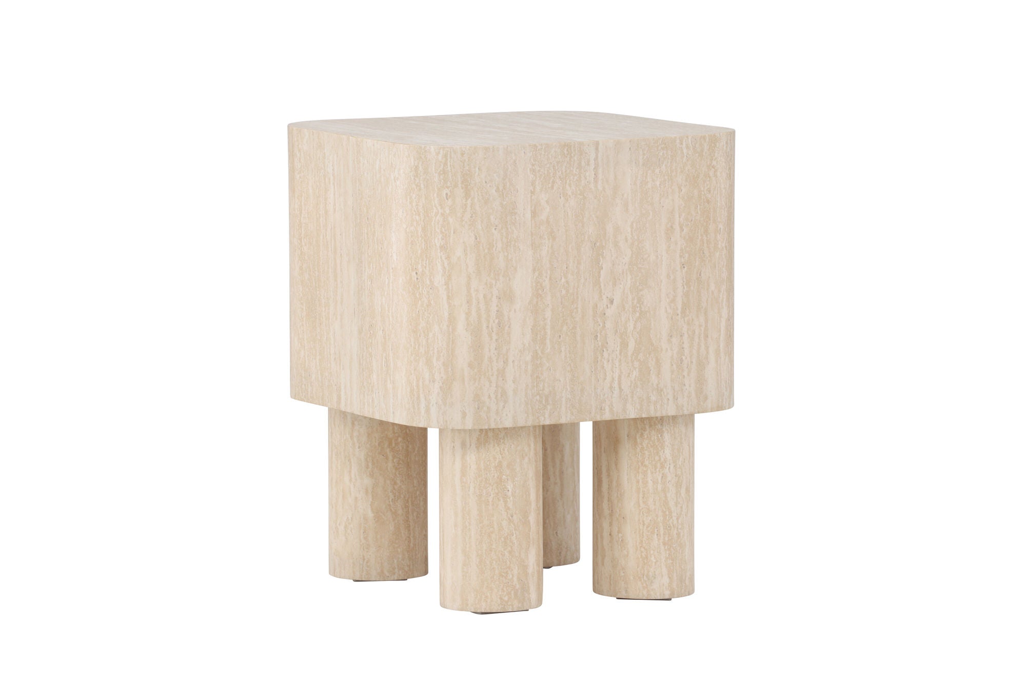Venture Home Klirou Side bord 40x40x50 - MDF Travertinelook