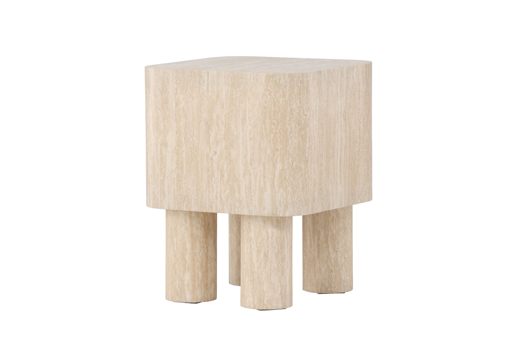 Venture Home Klirou Side bord 40x40x50 - MDF Travertinelook