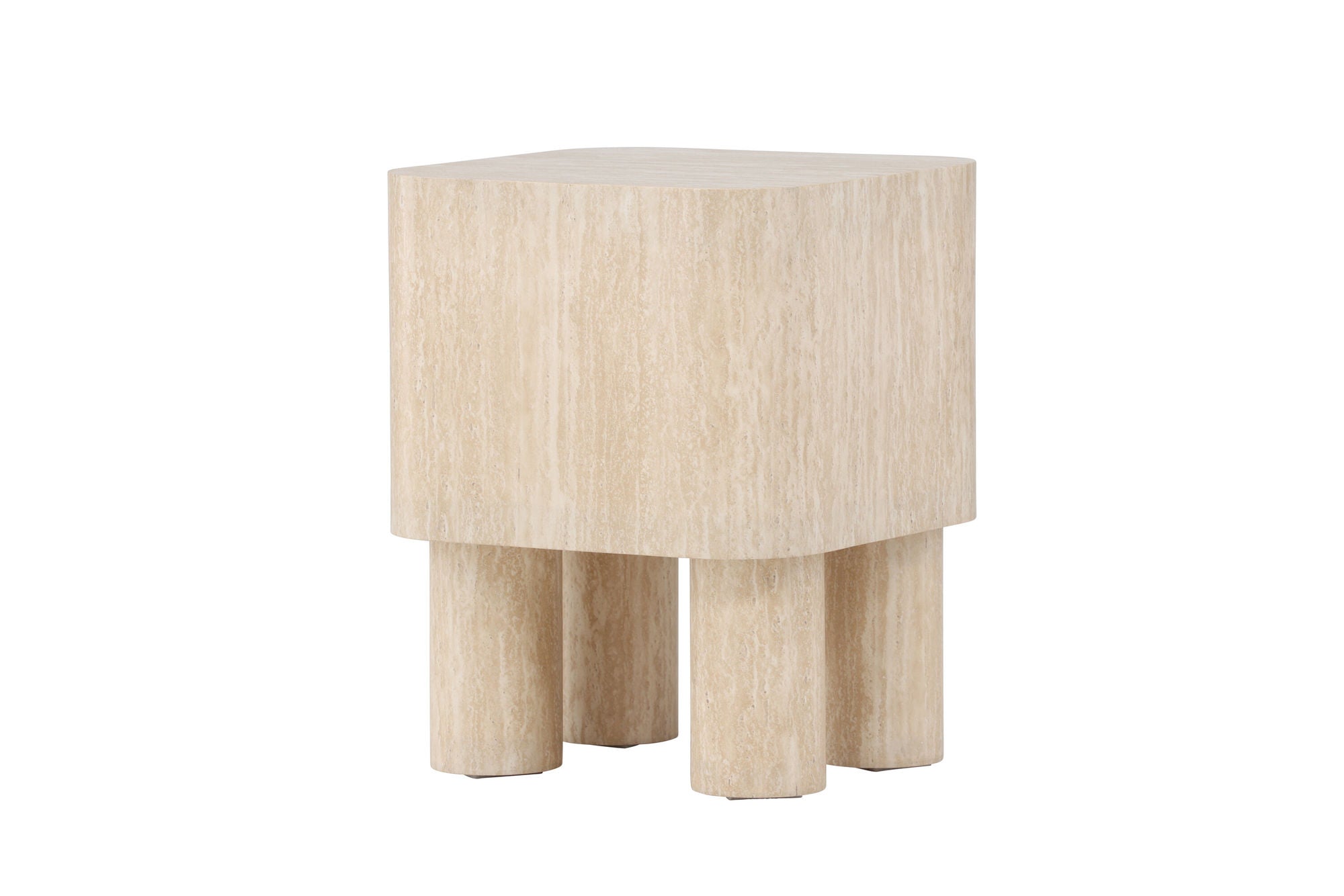 Venture Home Klirou Side bord 40x40x50 - MDF Travertinelook