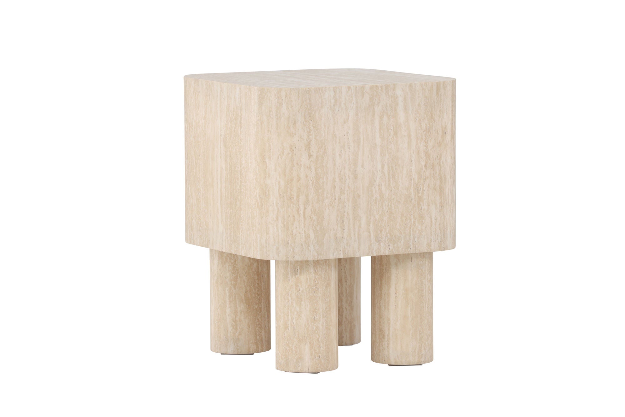 Venture Home Klirou Side bord 40x40x50 - MDF Travertinelook