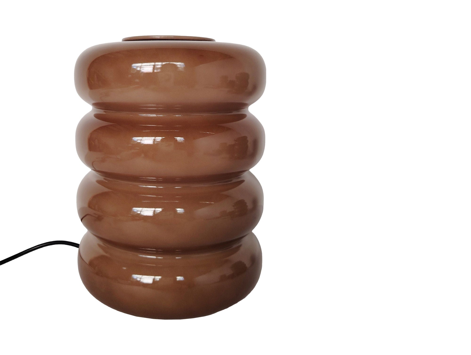 LEITMOTIV Table lamp Aro LED mocha brown