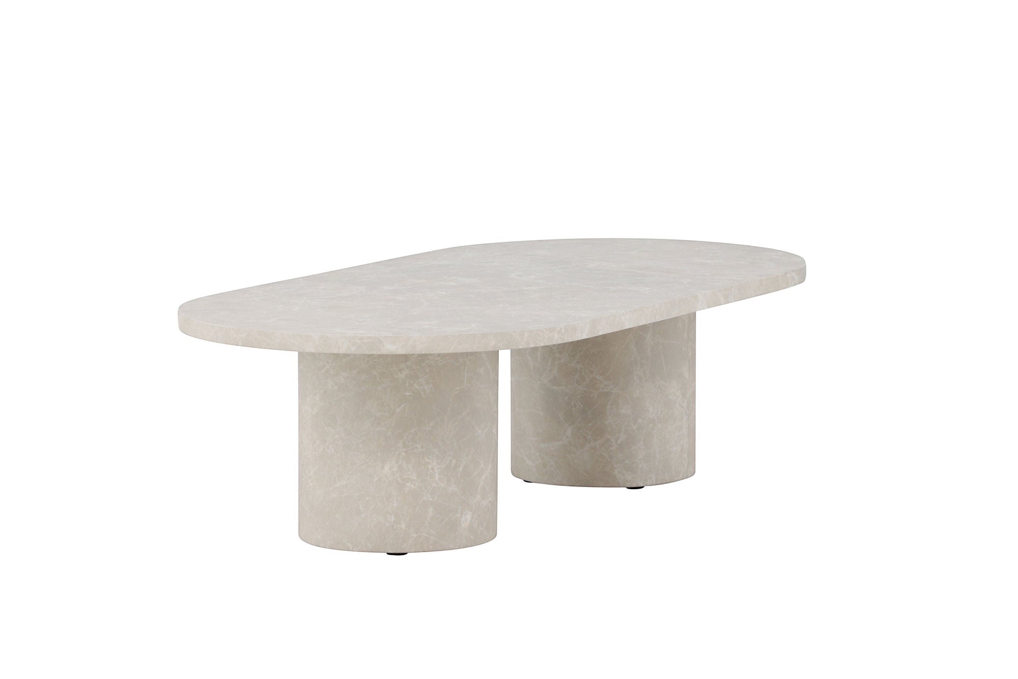 Venture Home Narvik Sofa bord 32x120x60 cm - Beige Marblelook