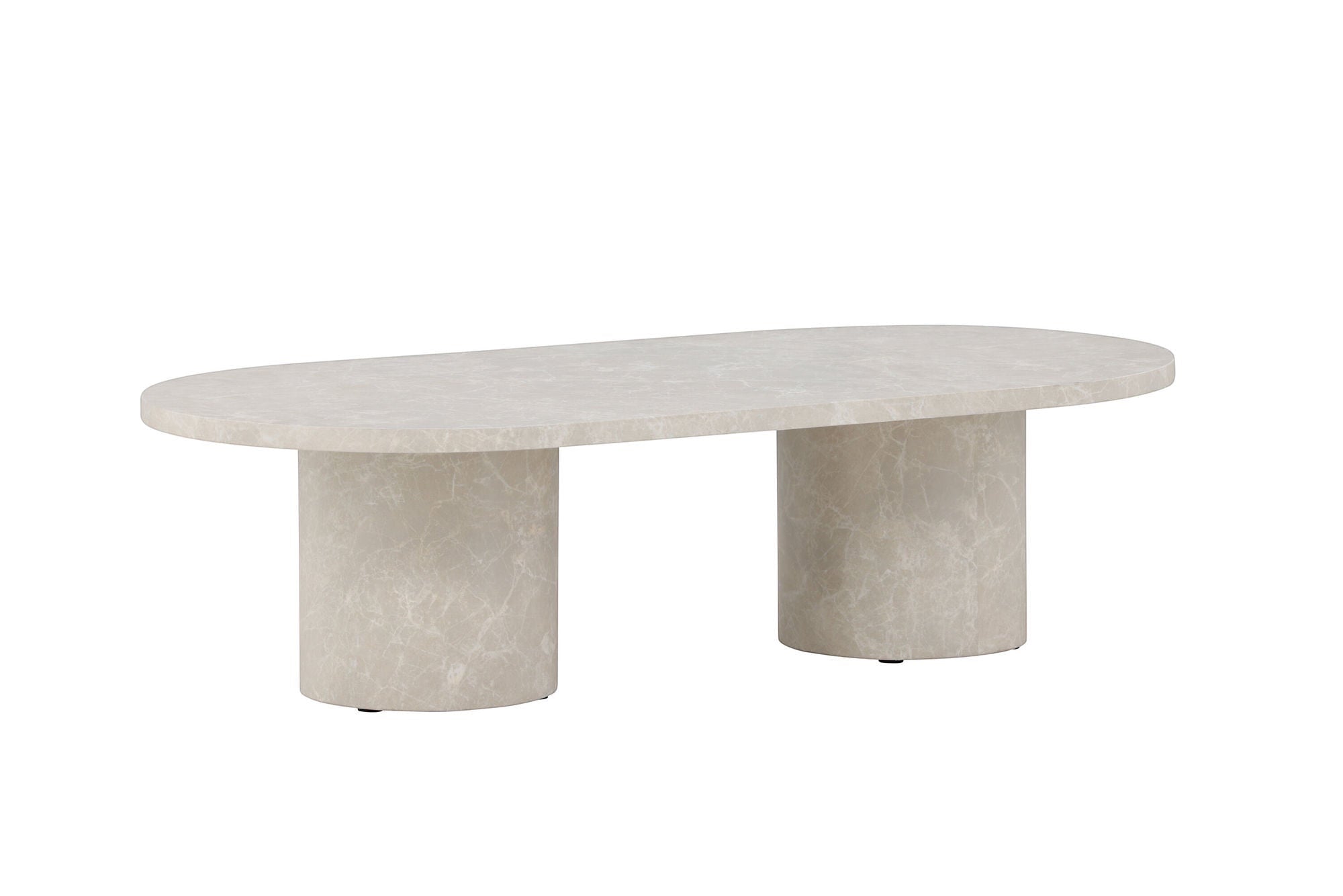 Venture Home Narvik Sofa bord 32x120x60 cm - Beige Marblelook