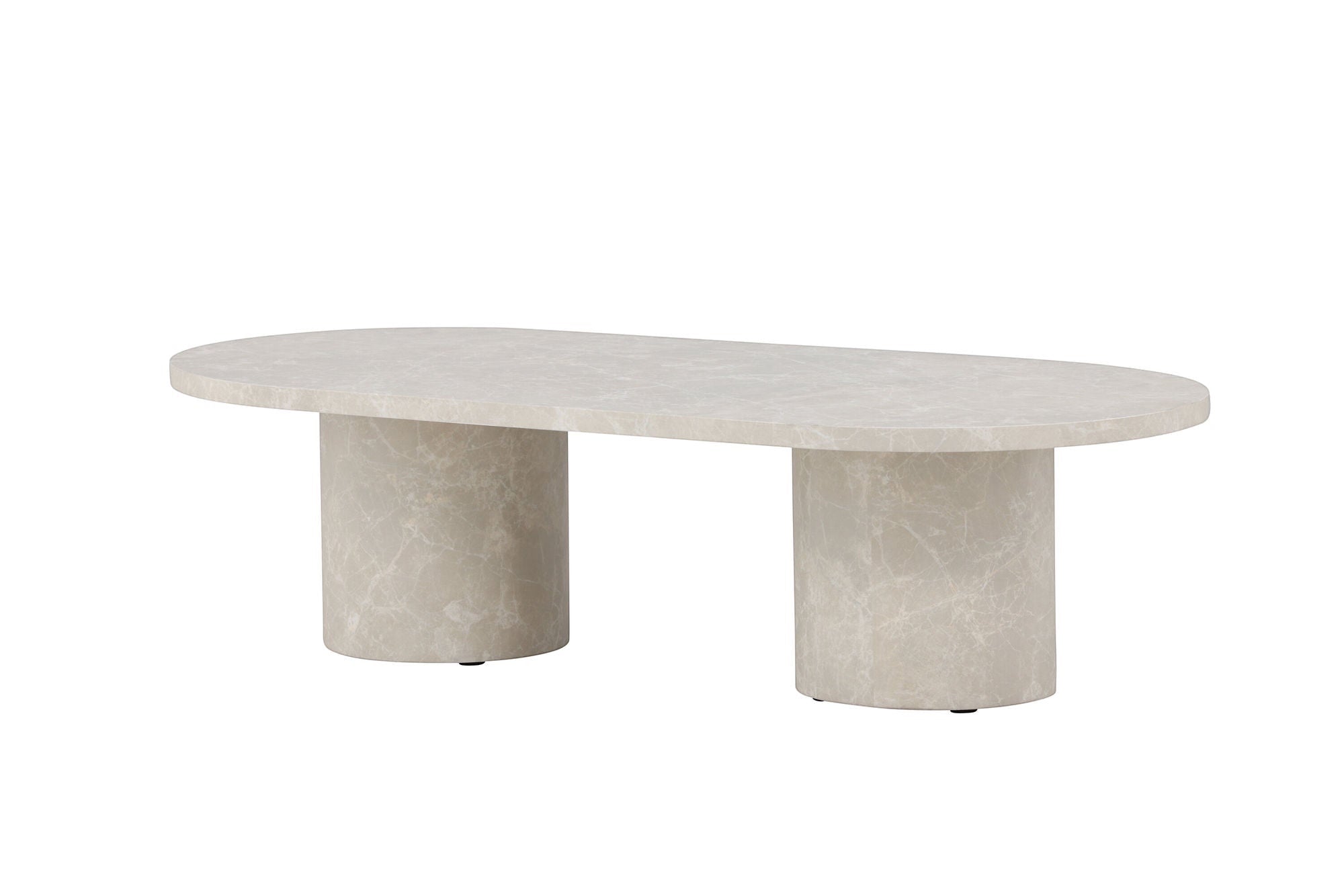 Venture Home Narvik Sofa bord 32x120x60 cm - Beige Marblelook