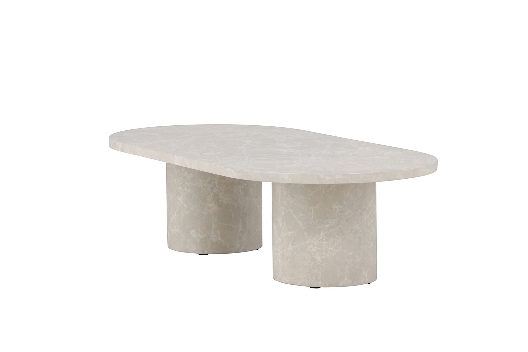 Venture Home Narvik Sofa bord 32x120x60 cm - Beige Marblelook