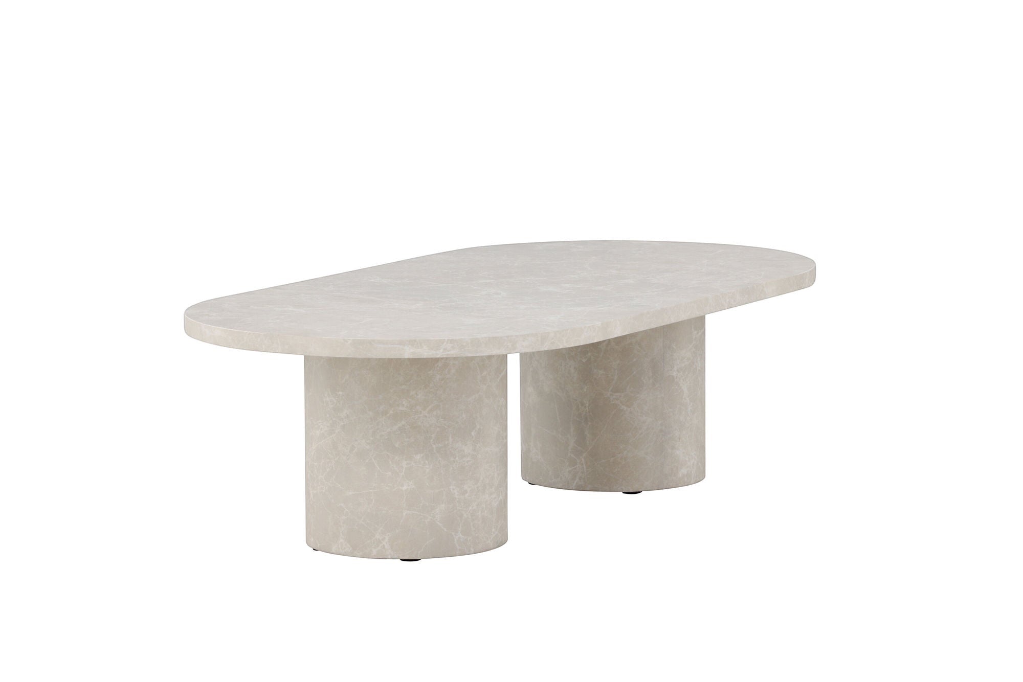 Venture Home Narvik Sofa bord 32x120x60 cm - Beige Marblelook