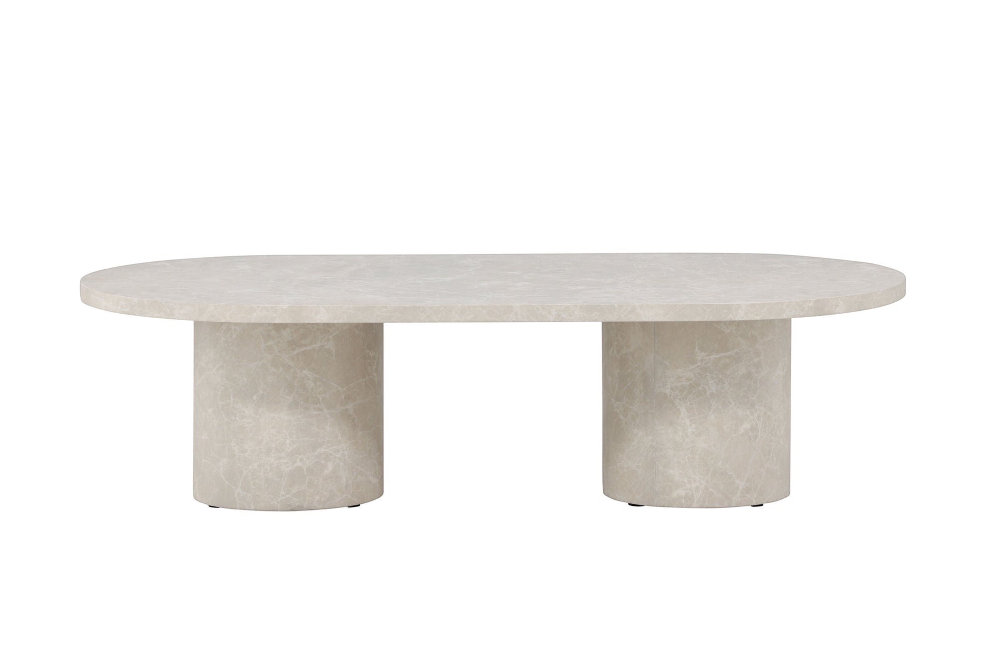 Venture Home Narvik Sofa bord 32x120x60 cm - Beige Marblelook