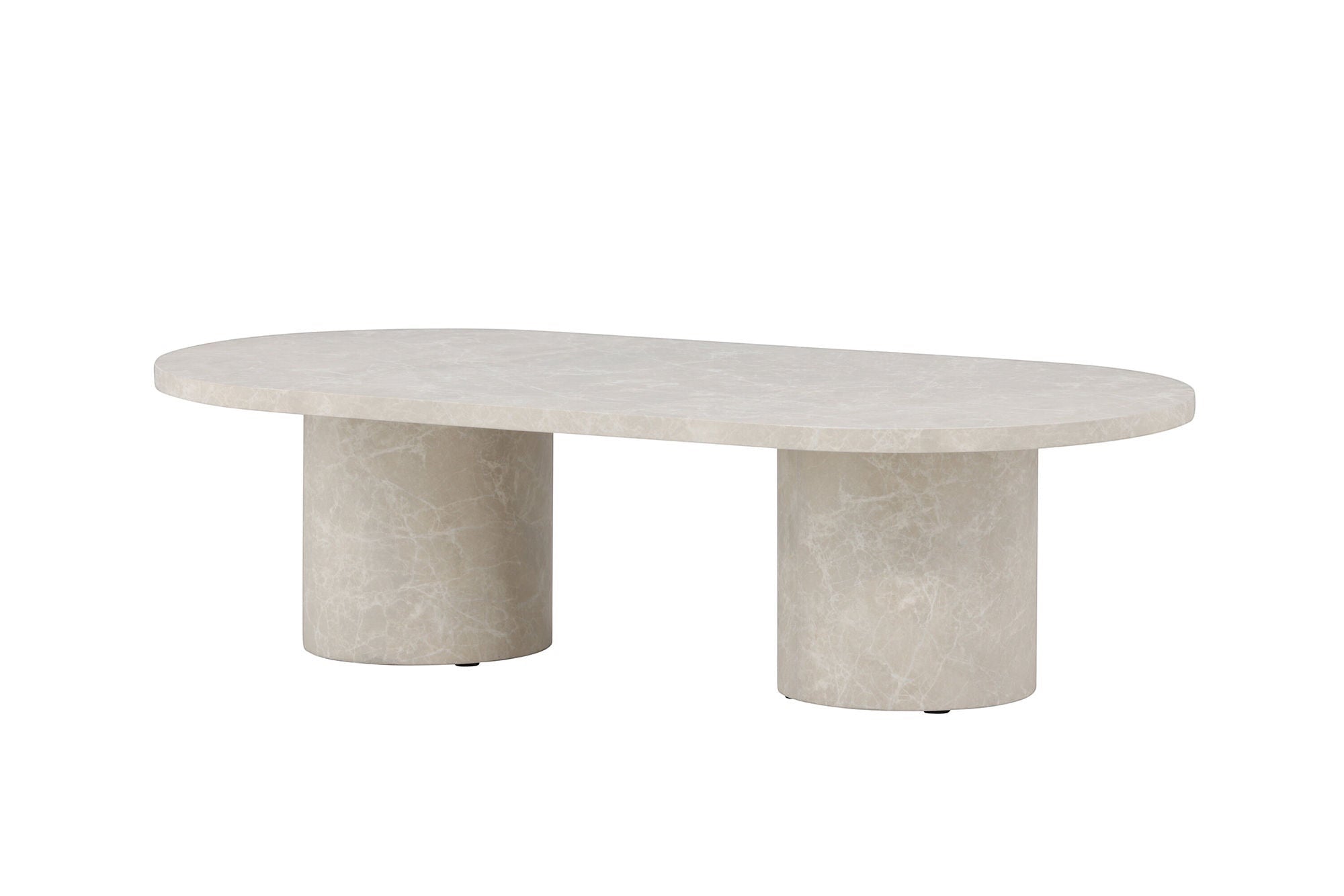 Venture Home Narvik Sofa bord 32x120x60 cm - Beige Marblelook