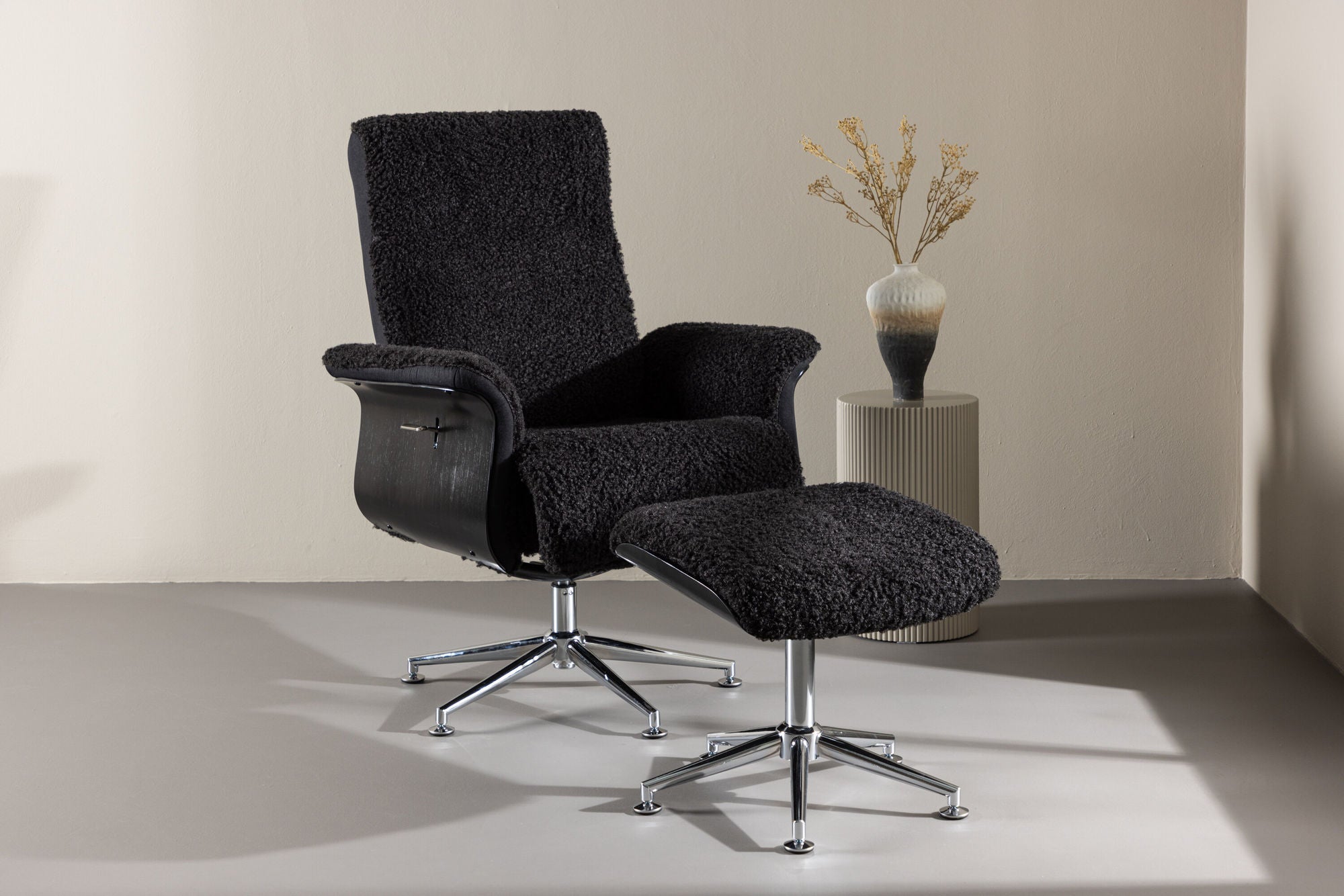 Venture Home Hagön Lounge stol - Dark Grey/Black