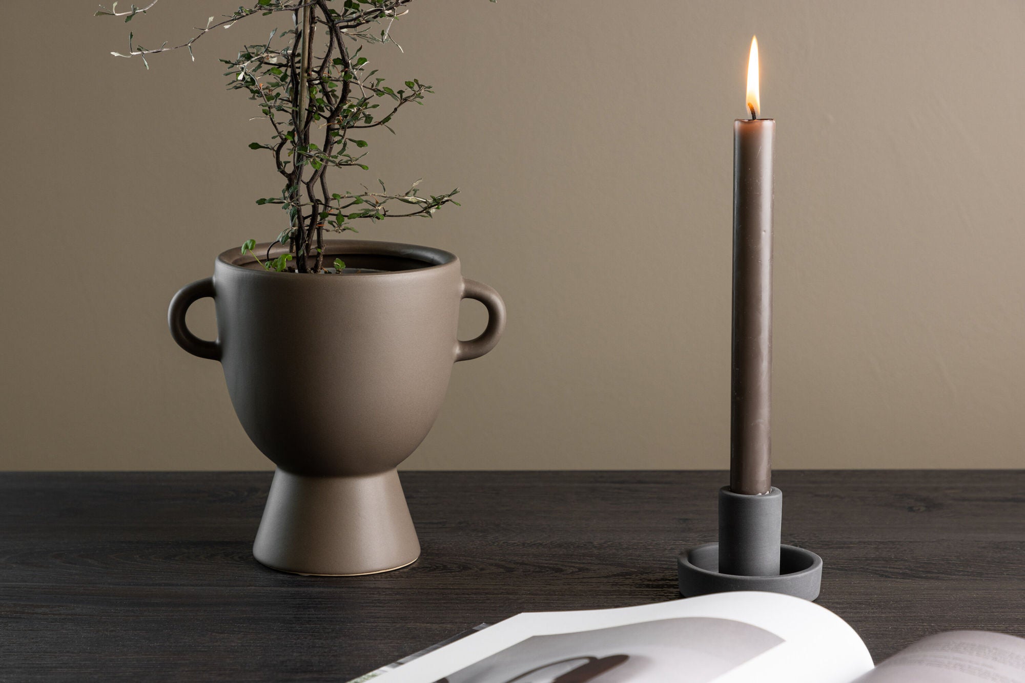 Venture Home Cent Pot - Brown - 20*14*18cm