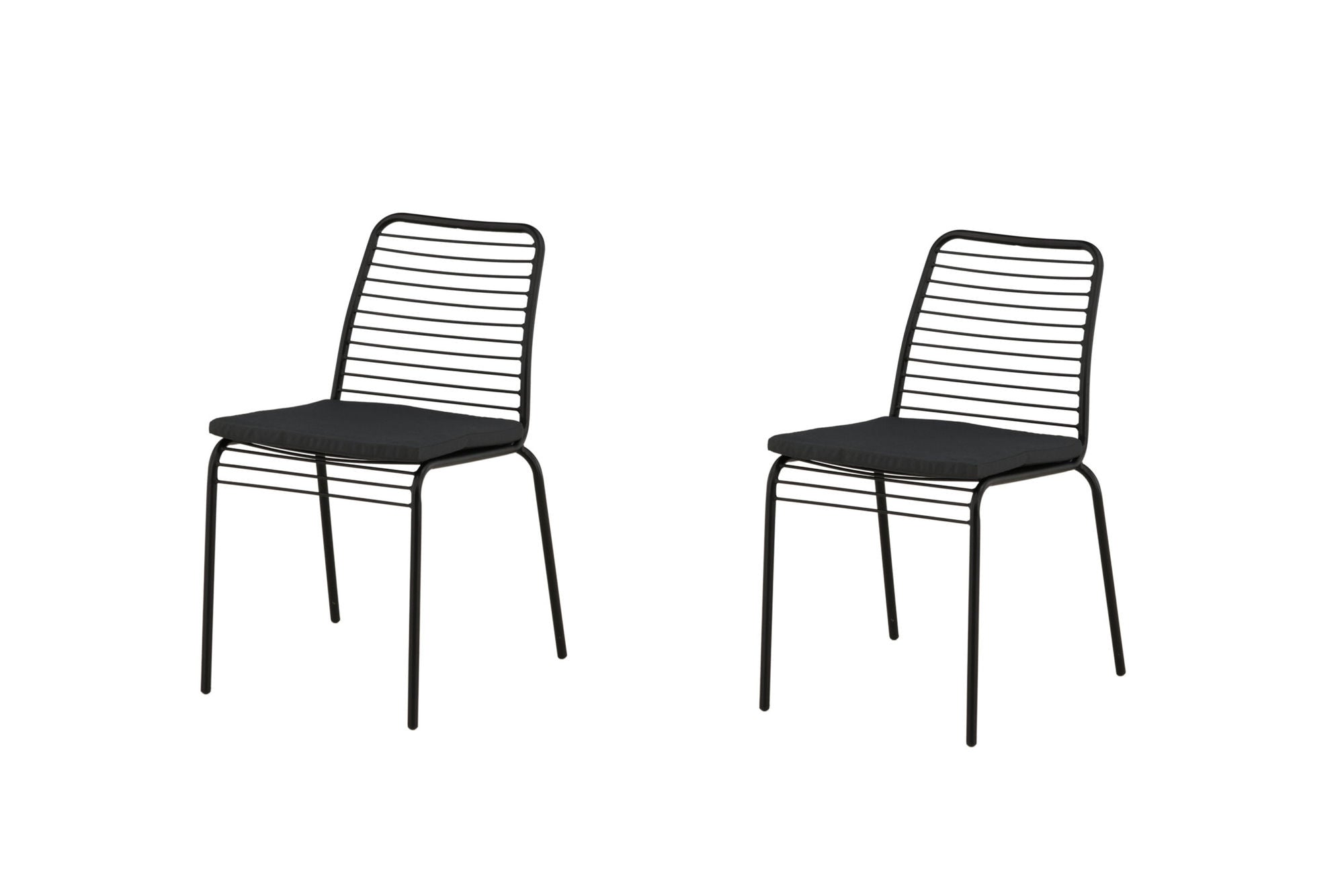 Venture Home Panjin Diningchair 2-pack Aluminium - Black /