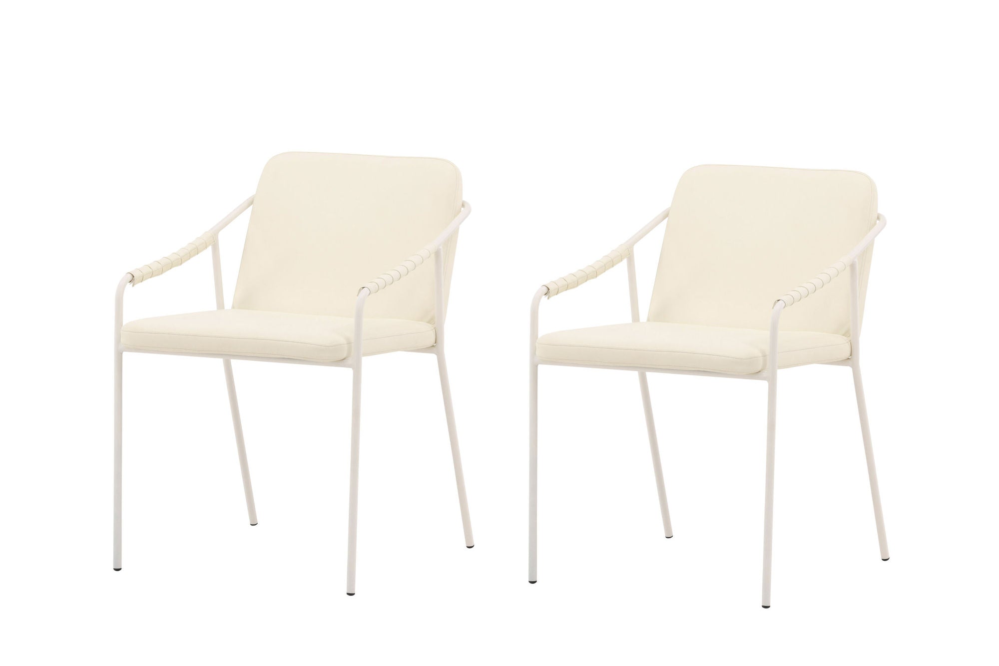 Venture Home Tvist Spisebordsstol 2-pack - Beige / Beige PU