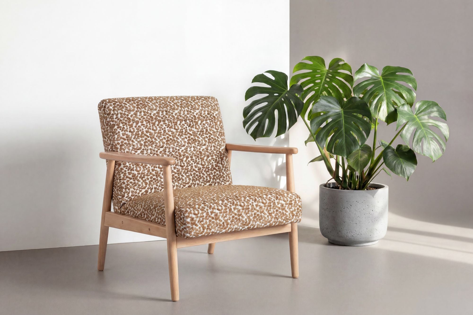 Venture Home Runbert Accent stol - Nature / Brown Fabric