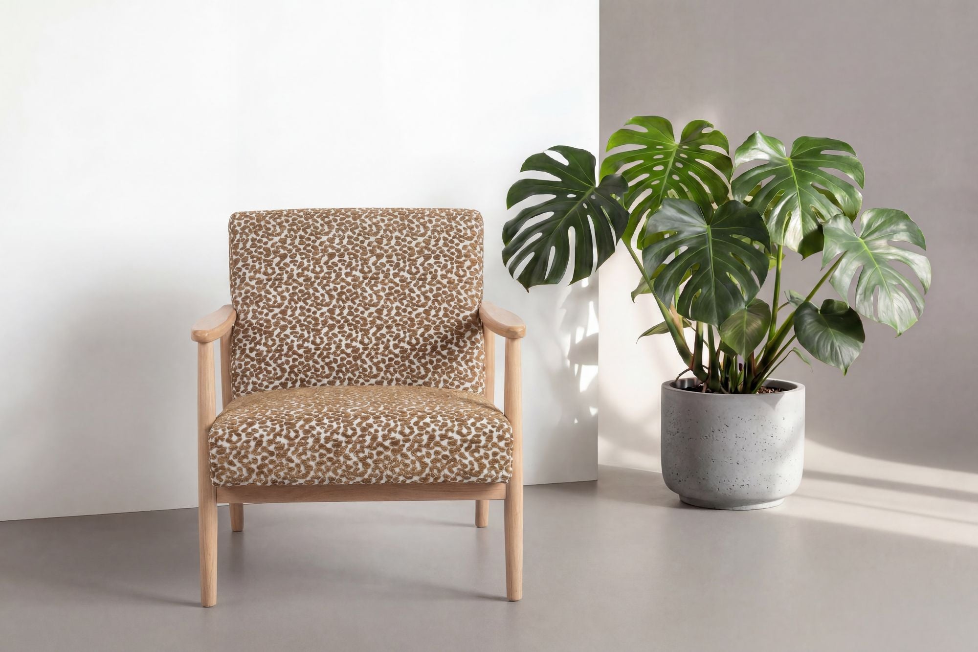 Venture Home Runbert Accent stol - Nature / Brown Fabric