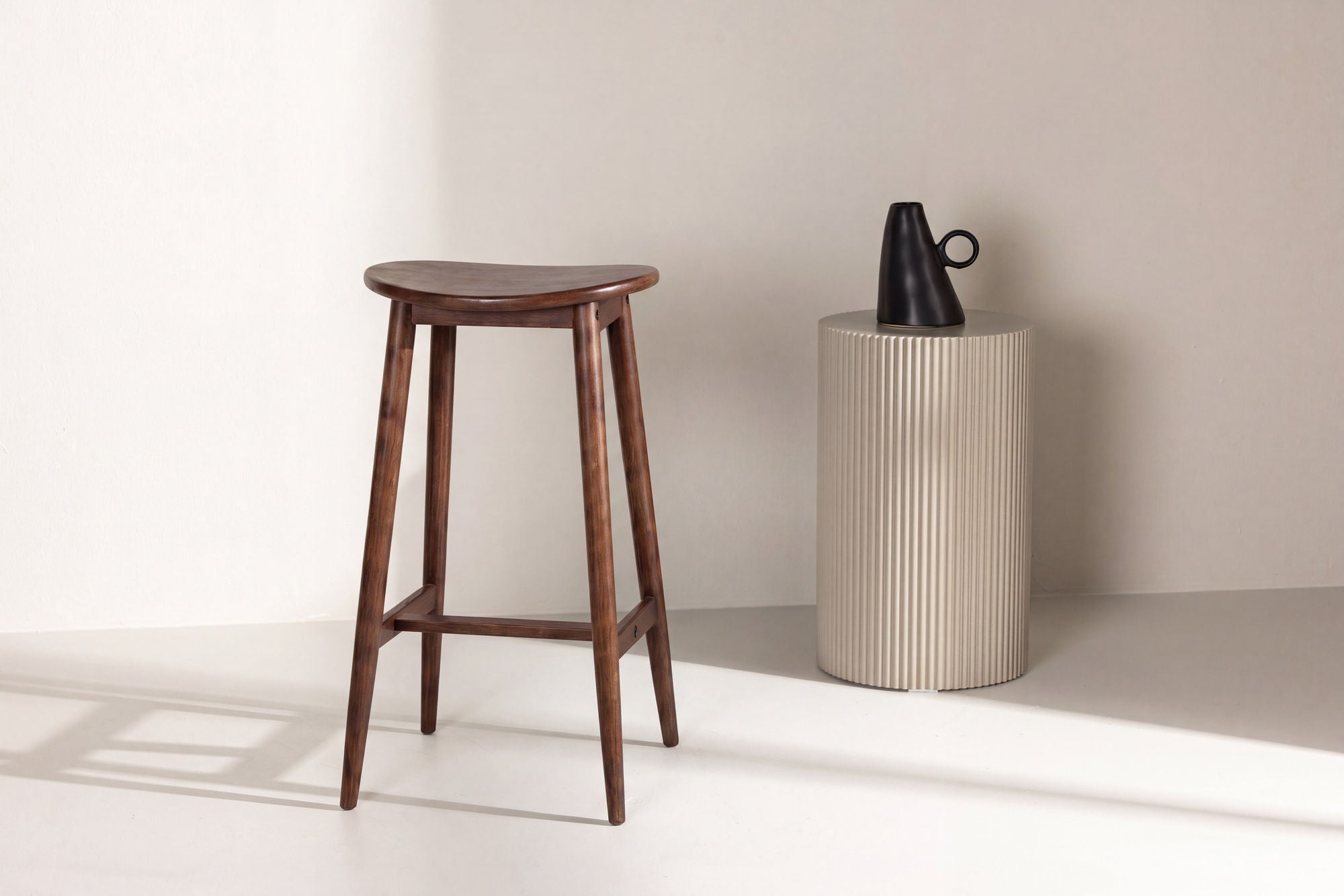 Vind Orust Bar stol - Rubberwood / Mocca