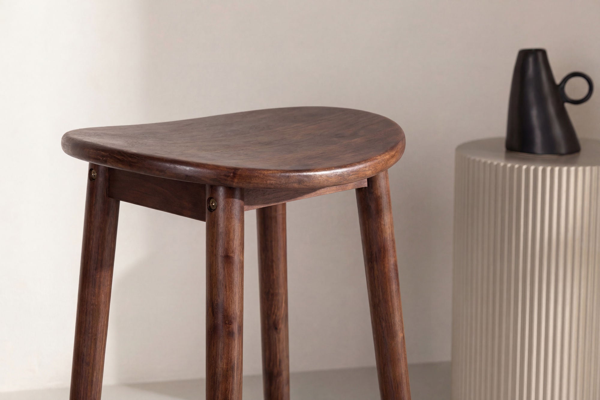 Vind Orust Bar stol - Rubberwood / Mocca