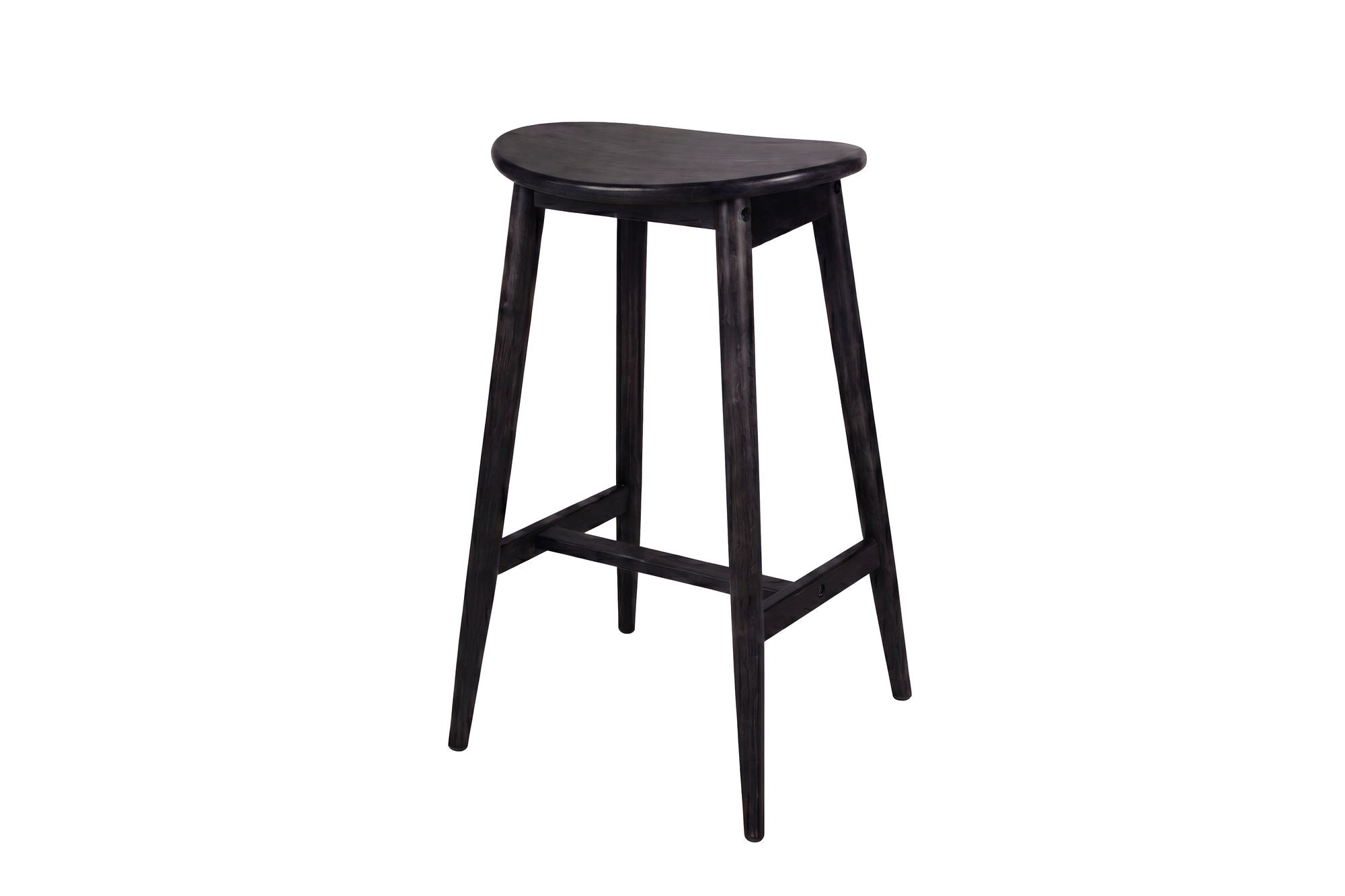 Vind Orust Bar stol - Rubberwood / Black