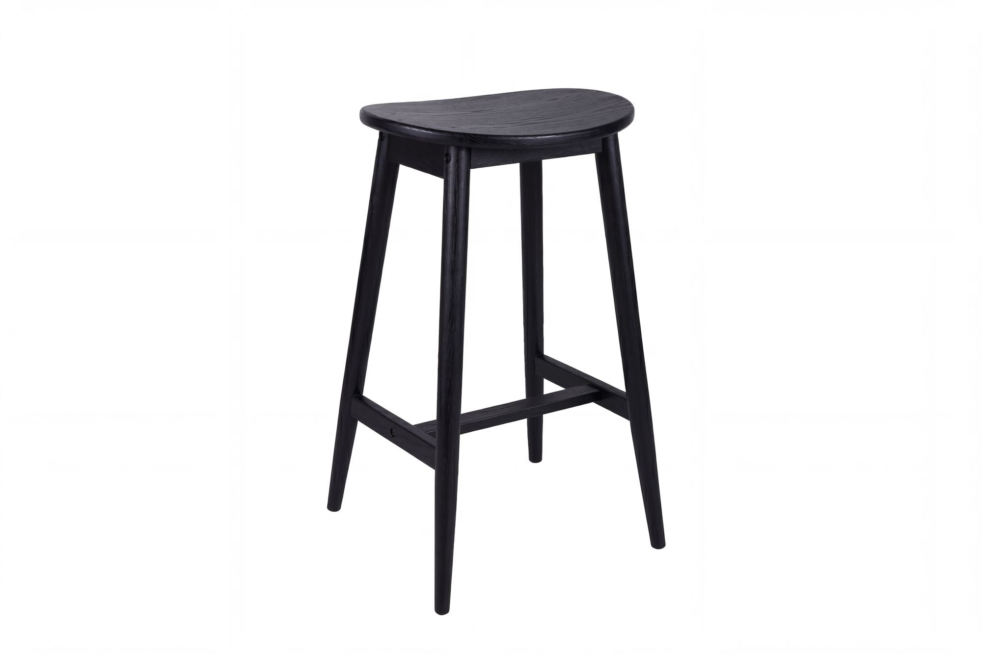 Vind Orust Bar stol - Rubberwood / Black