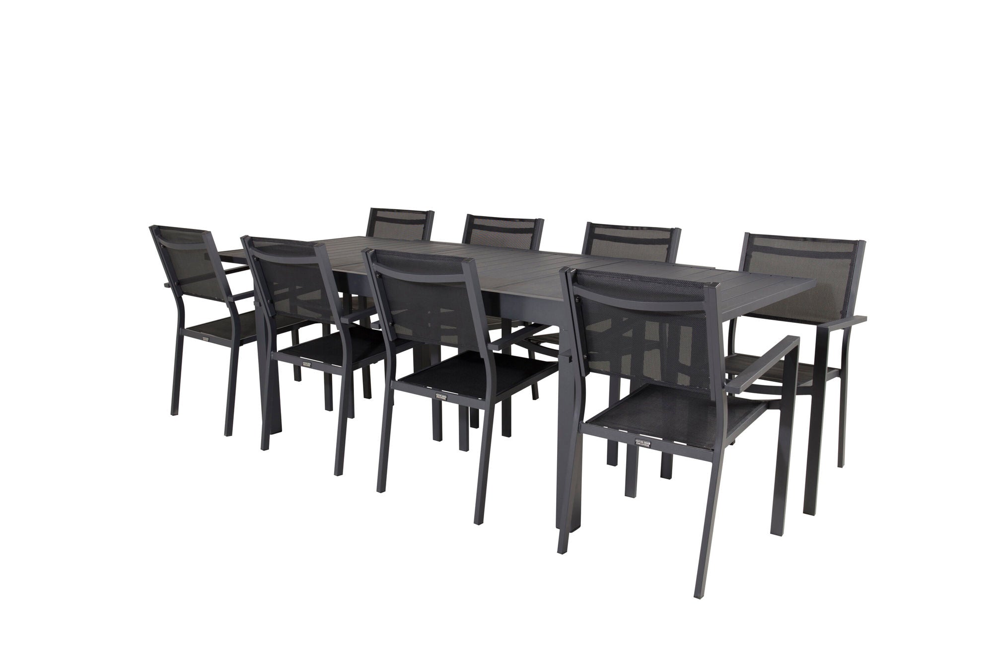 Venture Home Marbella bord 160/240 - Black/Black - Copacabana Stacking stol - Black/Black 8